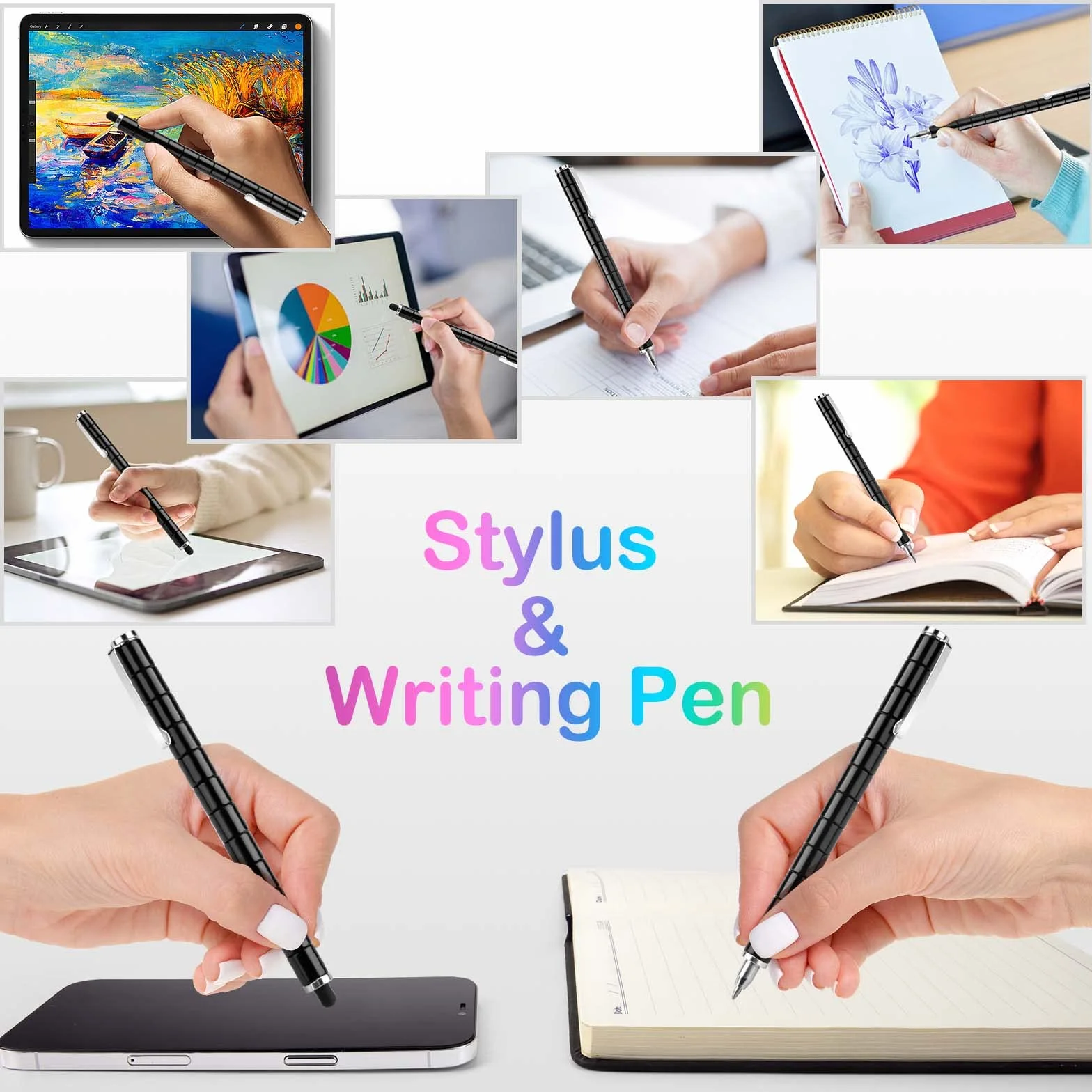 Tigerhu Fidget Pen, zabawki Fidget z długopisem kulkowym, wielofunkcyjne, odprężające, magnetyczne, fajne długopisy dla mężczyzn, kobiet, magnesy Fidget, fajne rzeczy, prezenty dla chłopców i