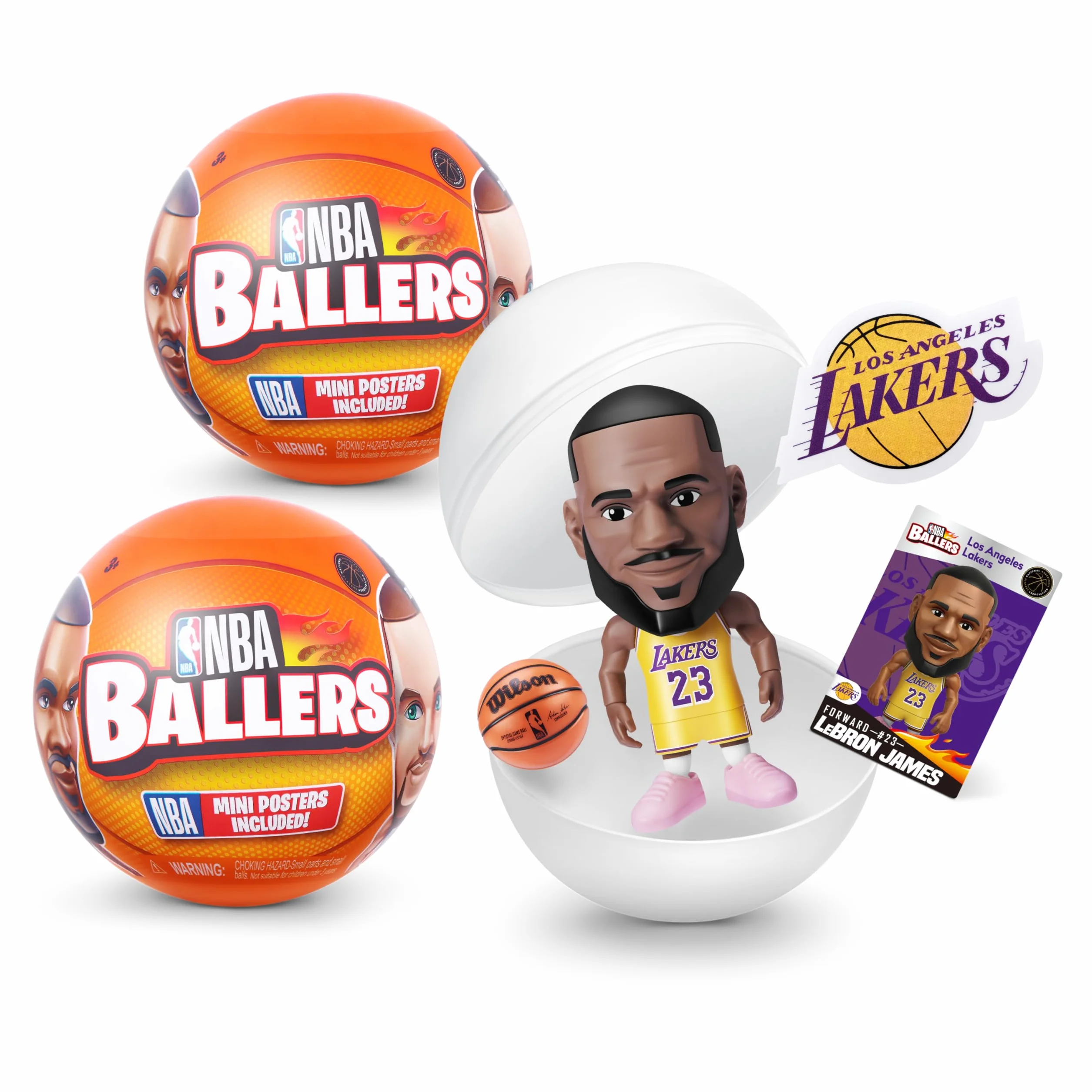 5 Surprise NBA Ballers by ZURU Surprise Unboxing Basketball kolekcjonerska zabawka sportowa dla chłopców (2 kapsułki)