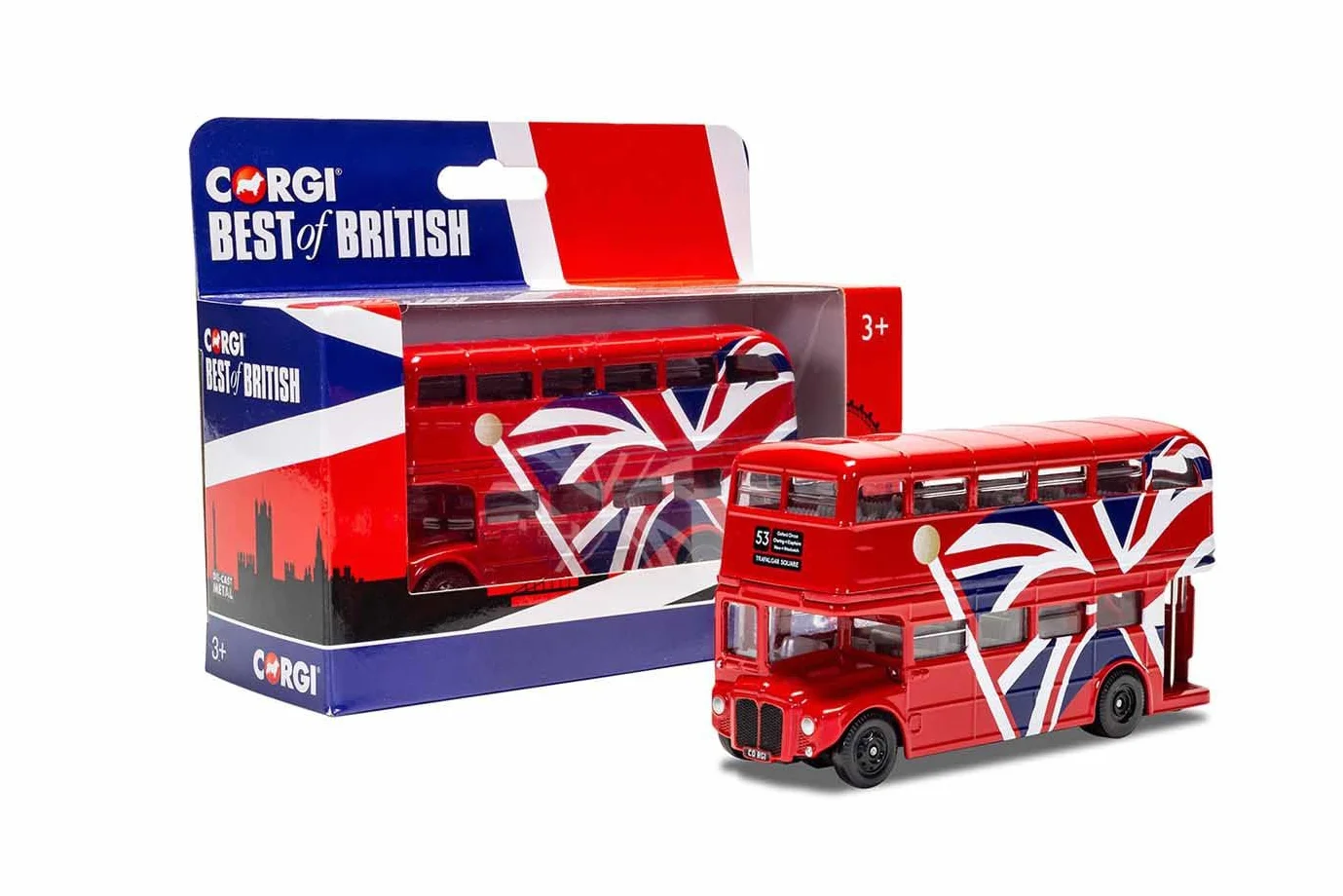 Corgi Best of British Londoner Bus Union Jack czarny