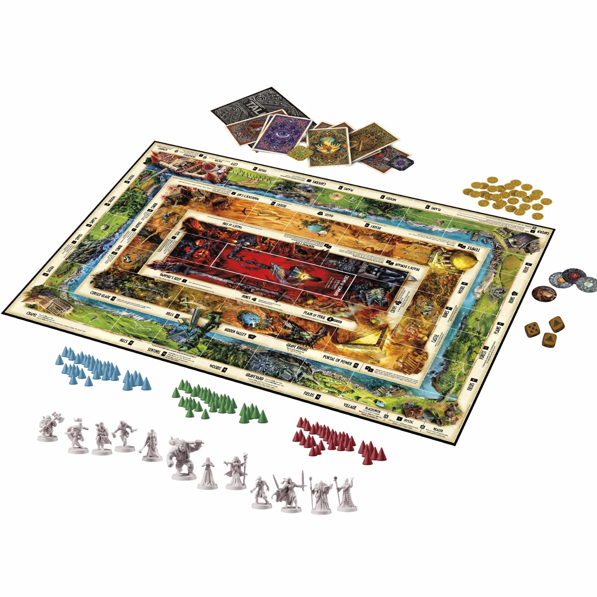 Avalon Hill Talisman: The Magical Quest Board Game, 5. edycja | Fantasy Tabletop Adventure Games | Od 12 lat i więcej | 2 do 6 graczy | Gry strategiczne RPG