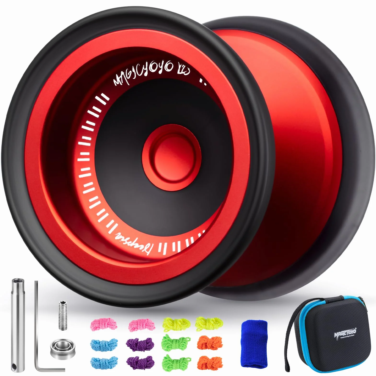 MAGICYOYO V13 Professional YoYo - responsywne Yoyo dla dzieci i niereagujące Yo Yo dla zaawansowanych graczy, trwała metalowa i hybrydowa konstrukcja PC, łatwe kręcenie palcami, idealne dla