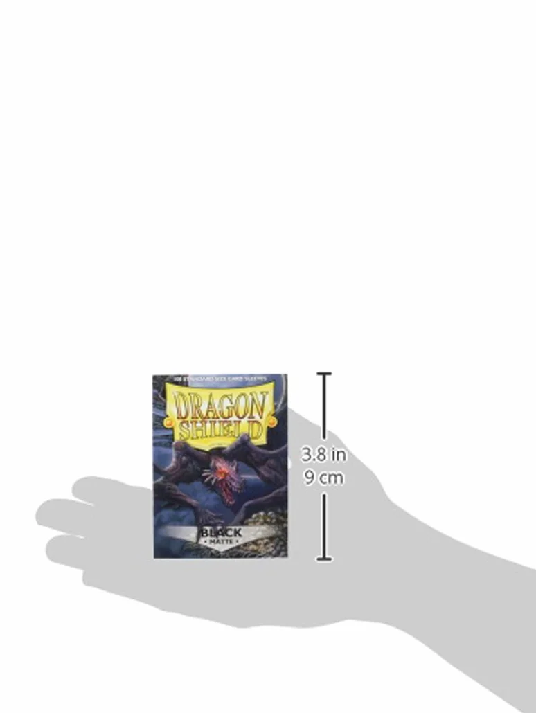 Dragon Shield Matte Standard Size Sleeves 100pk Black