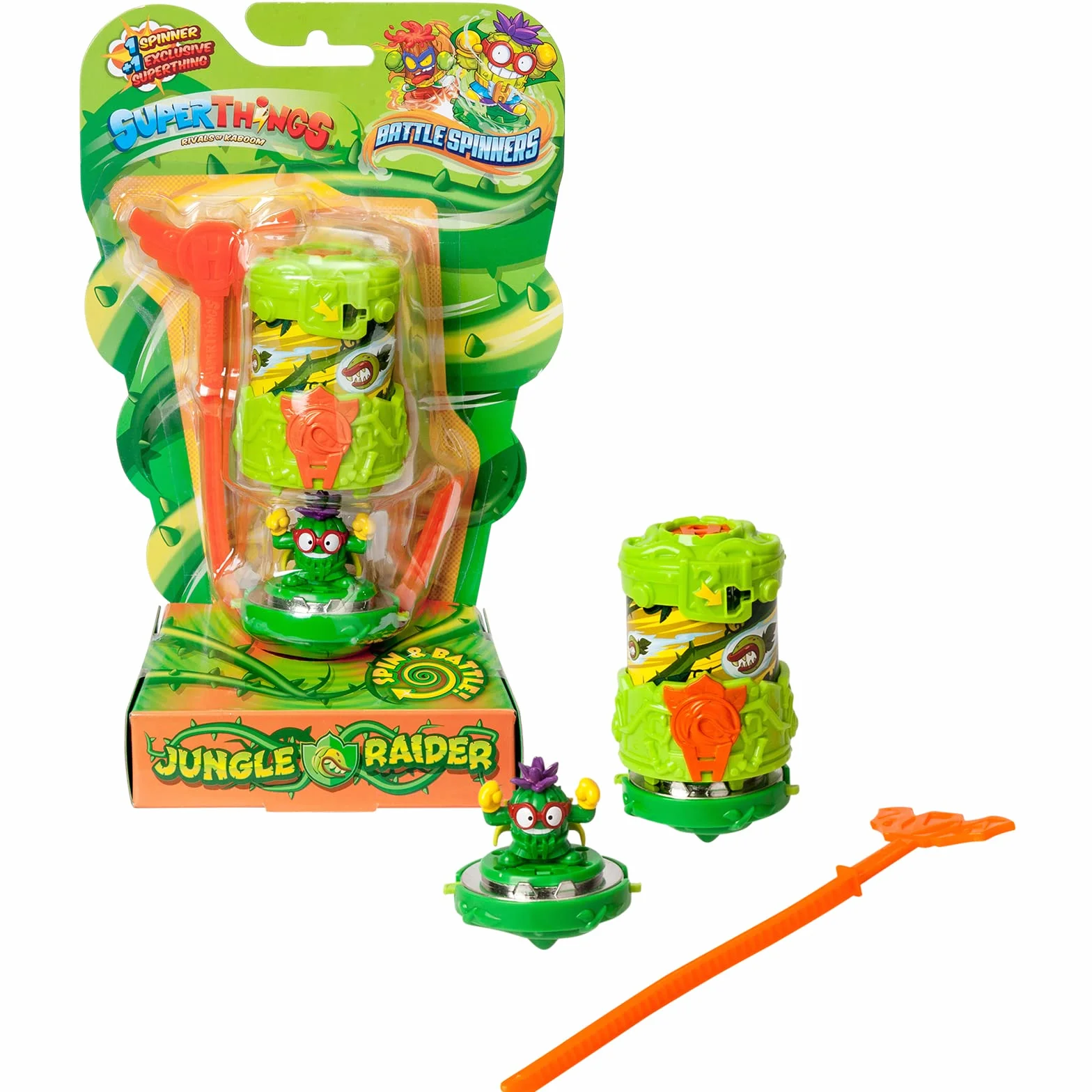 SUPERTHINGS RIVALS OF KABOOM Battle Spinners Jungle Raider 1 Spinner 1 SuperThing Exclusive