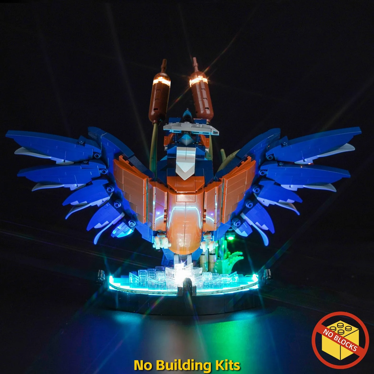 BrickBling Zestaw świateł LED do Lego 10331 Kingfisher Bird (bez Lego), zestaw oświetlenia dekoracyjnego dla Lego Kingfisher Bird, kreatywne zabawki