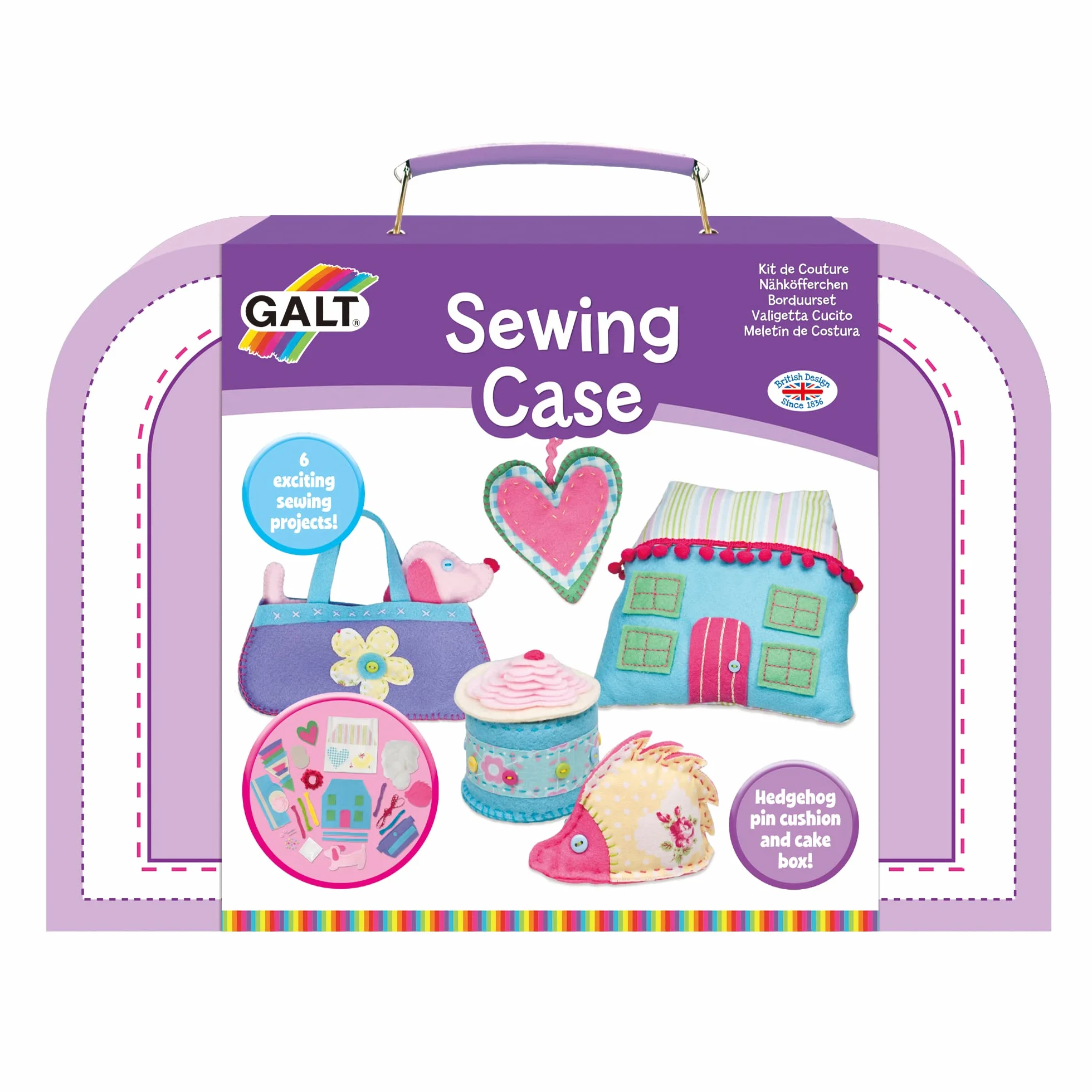Galt Toys, Sewing Case, Kids' Craft Kits, Ages 7 Years Plus