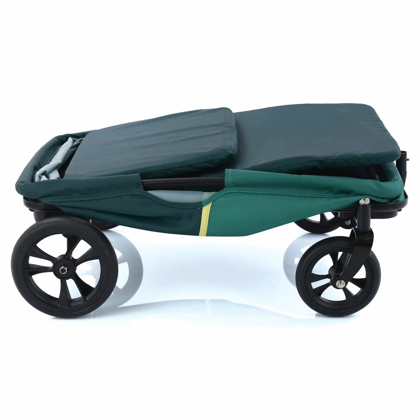 Hauck wózek ręczny Eco Light, stabilny, miękko wymoszczone siedzisko z oparciem, dla 1 dziecka, składany, obciążalny do 50 kg, Zielony