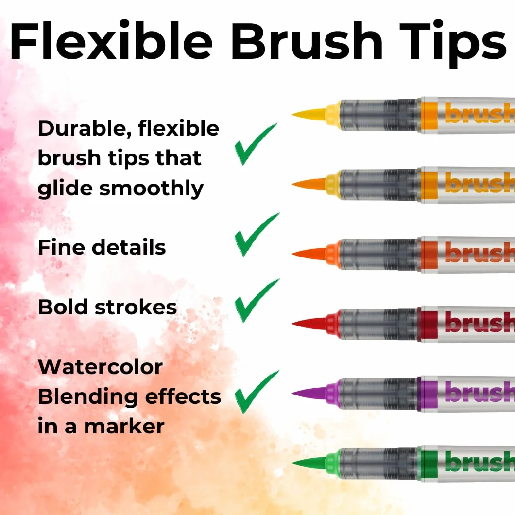 KARIN Brushmarker PRO 12 sky colours zestaw farb kryjących i wodnych przezroczysty