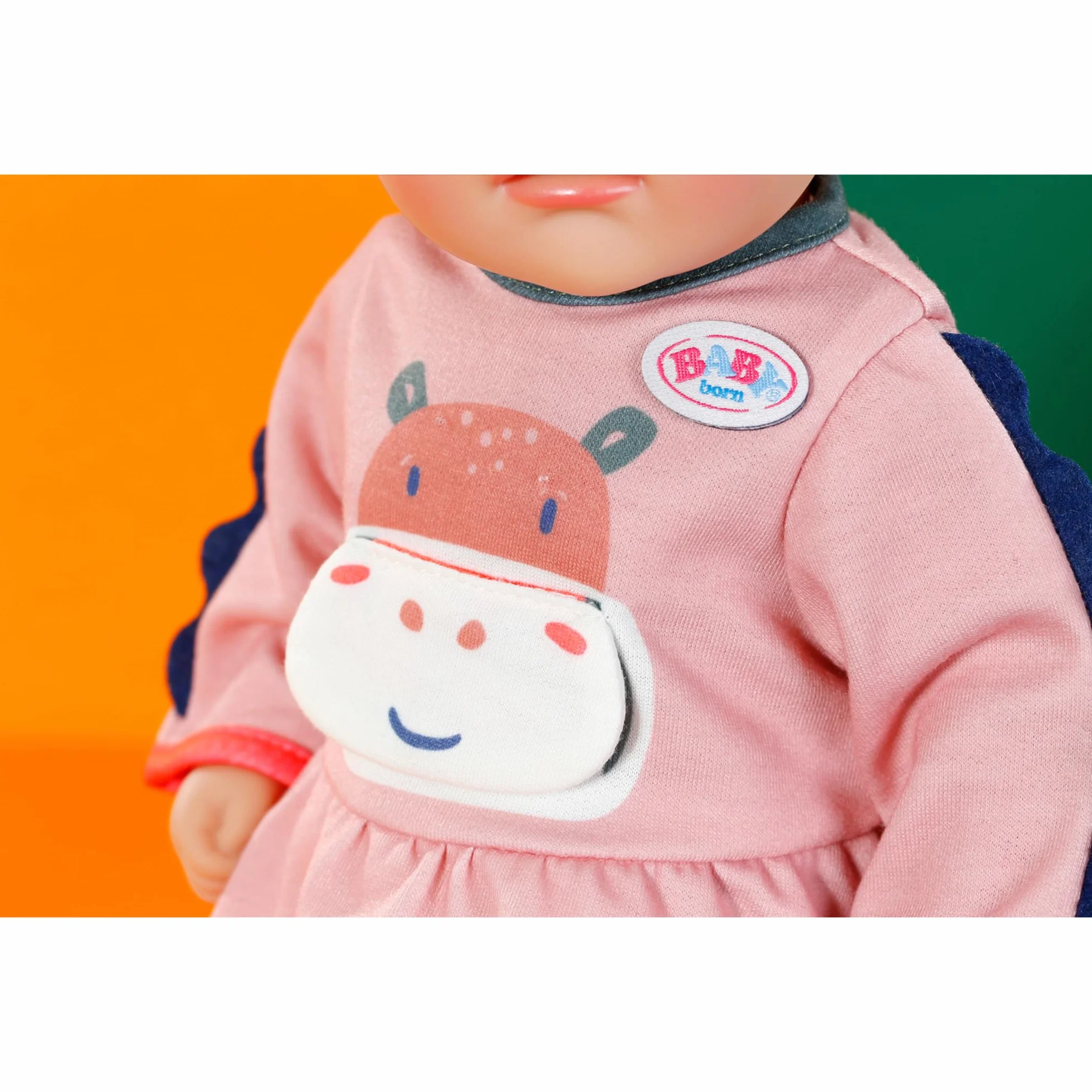 BABY born Sukienka z motywem dżungli, długie rękawy i legginsy w paski dla lalek 36 cm, 838129 Zapf Creation