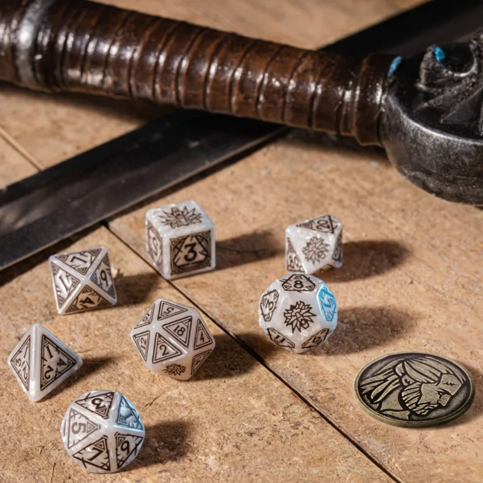The Witcher Dice Set Geralt The White Wolf 7