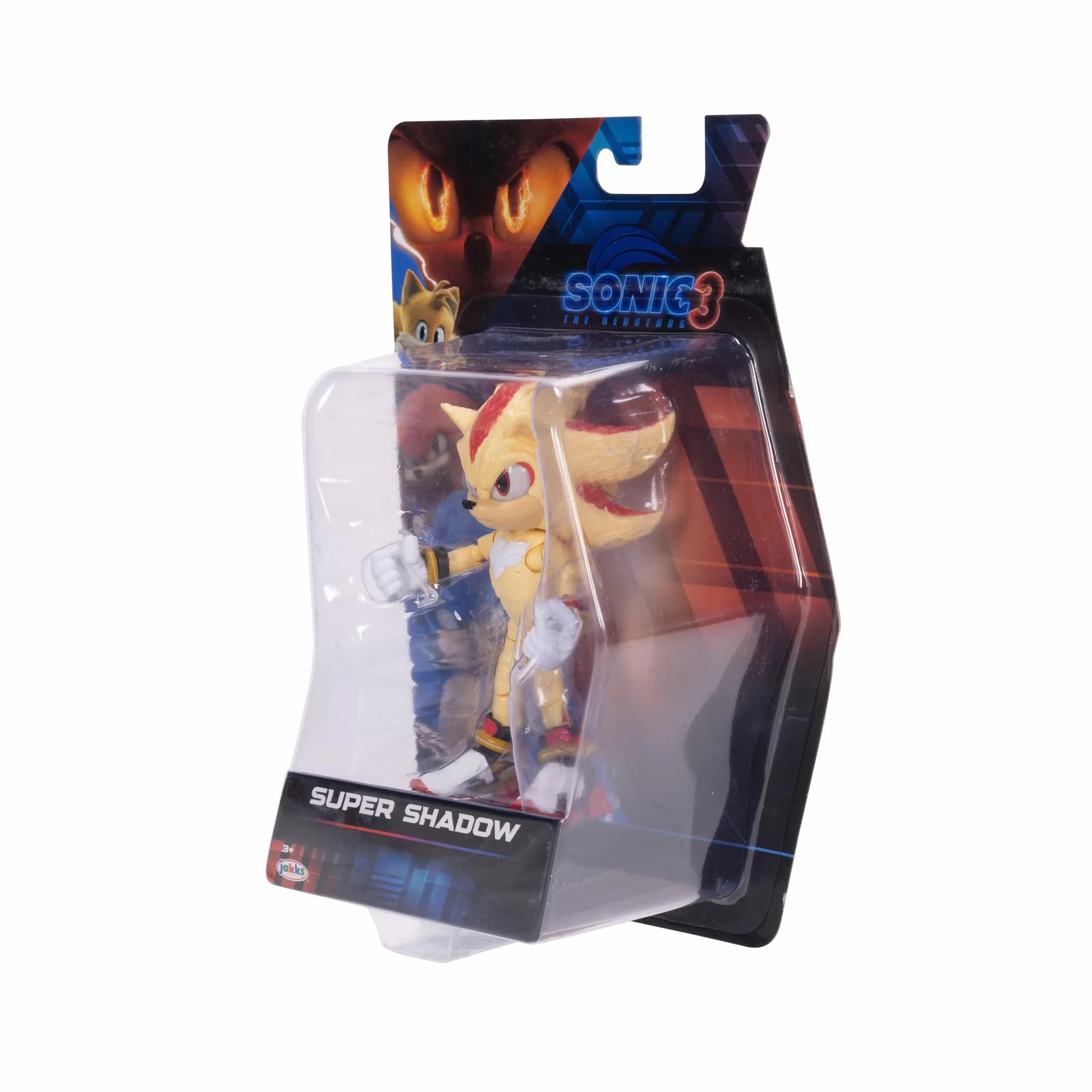 Sonic 3 The Movie Super Shadow Figurka z przegubami, oficjalna licencja, 12,5 cm, rzeczywiste szczegóły, figurki kolekcjonerskie, dla fanów, pomysł na prezent dla dzieci od 3 lat