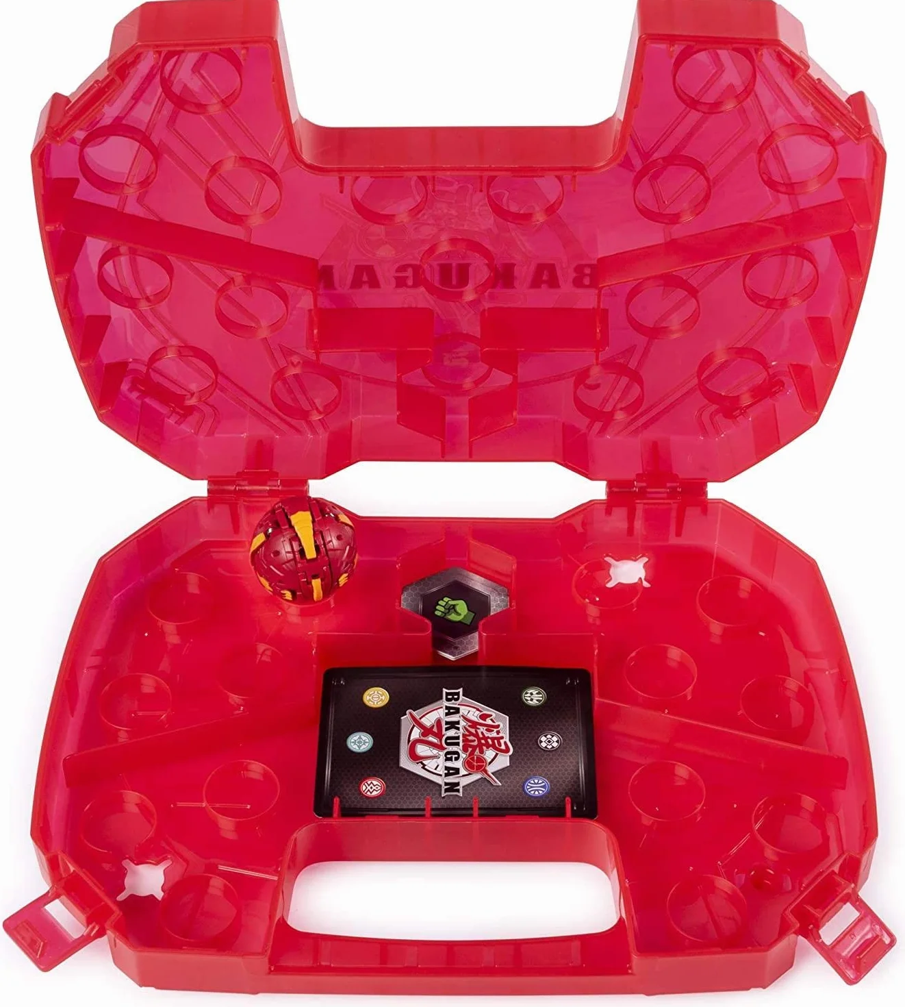 BAKUGAN, Baku-Storage walizka do przechowywania stworzeń kolekcjonerskich od 6 lat (w zestawie znajduje się Dragonoid (czerwony)