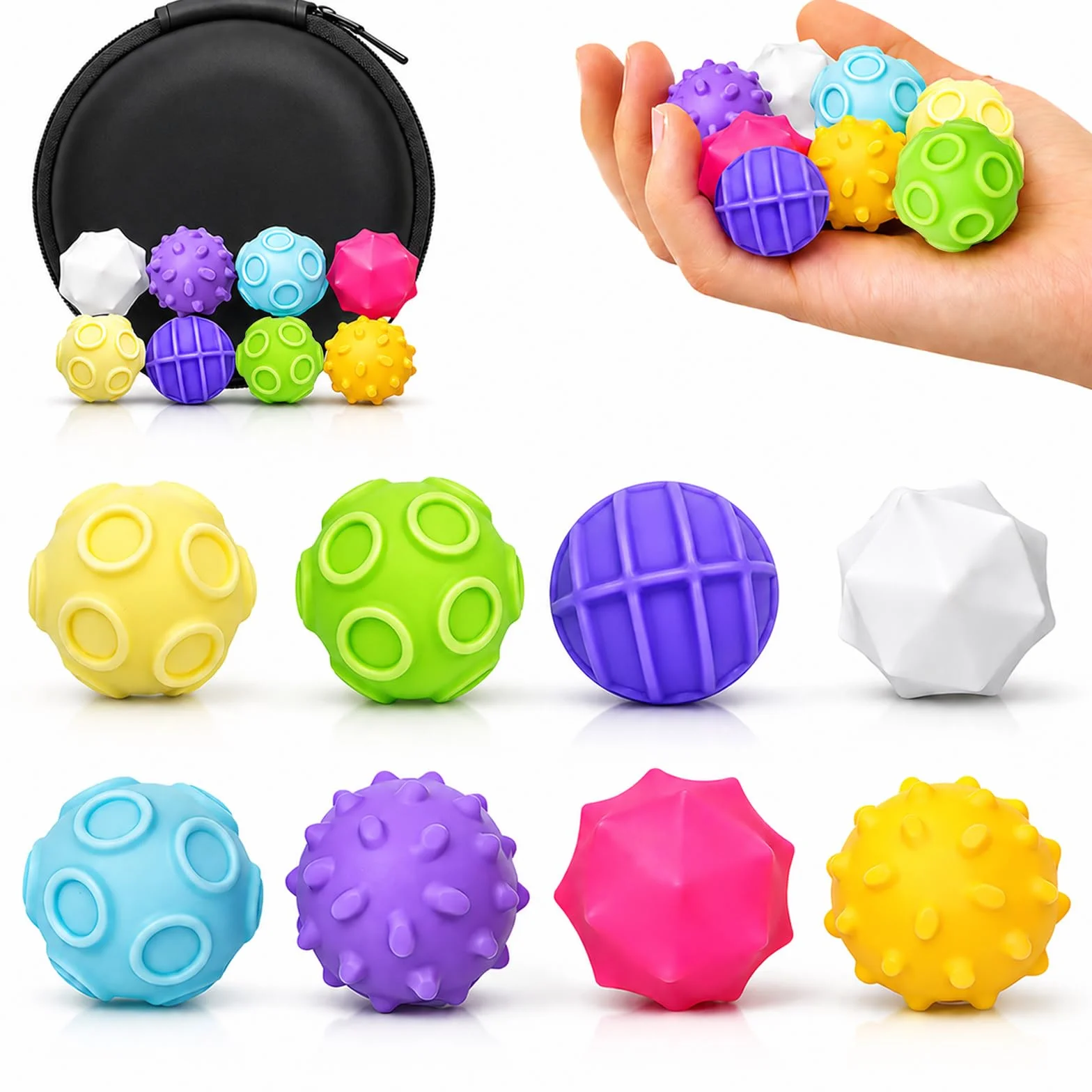 Sensoryczne zabawka Ball, 8 sztuk, magnetyczne kulki antystresowe, przenośne kulki magnetyczny, antystresowy