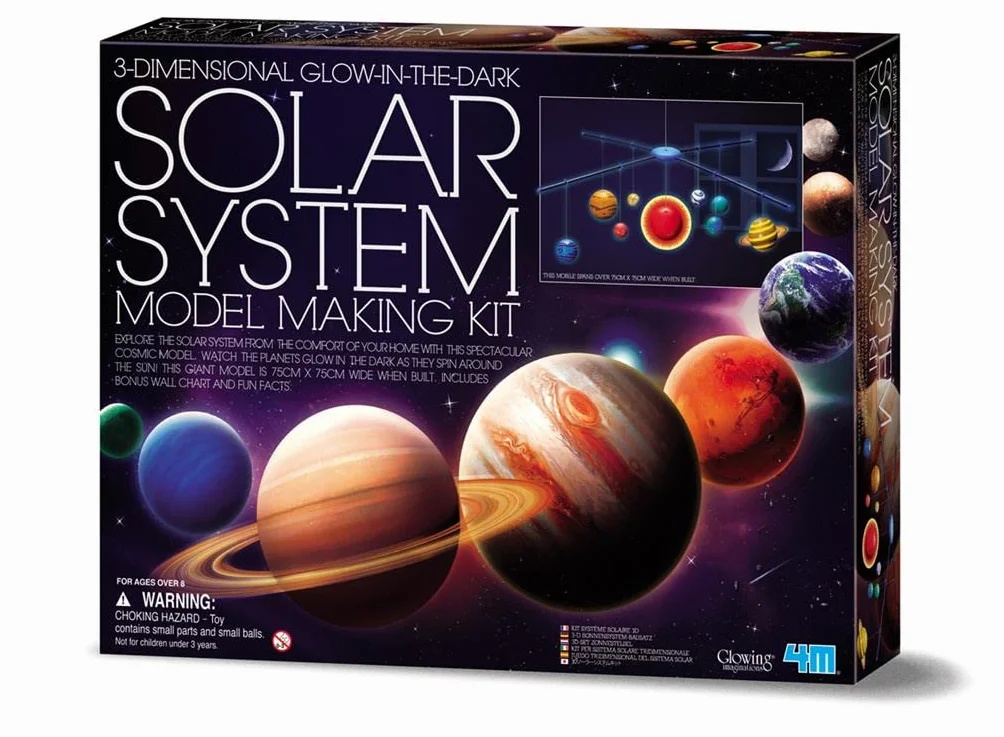 4M Glow in the Dark Solar System Mobile Making Kit