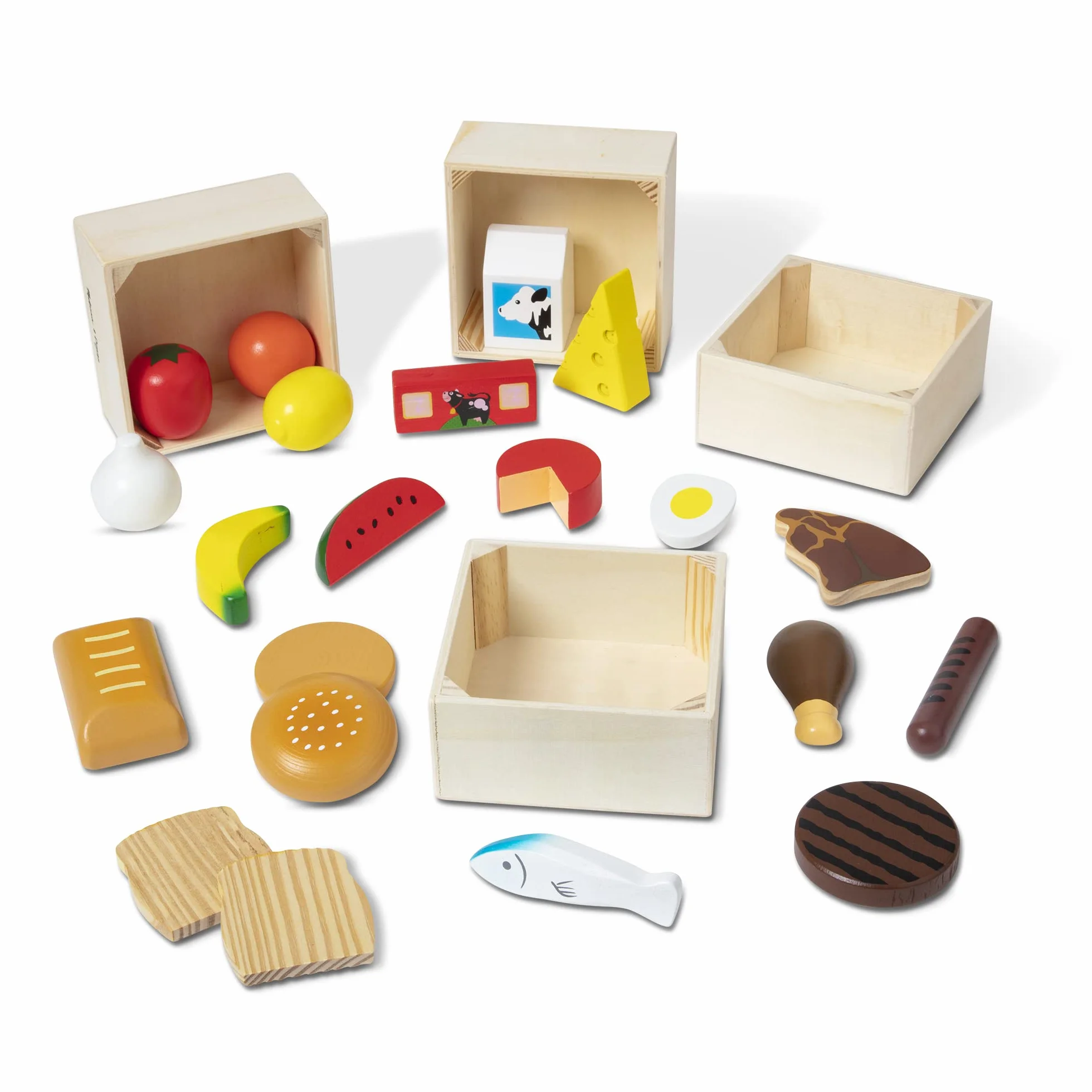 Melissa & Doug Żywność do Zabawy, Wielokolorowy, 16.13 x 53.24 x 79.04 cm; 1 kg