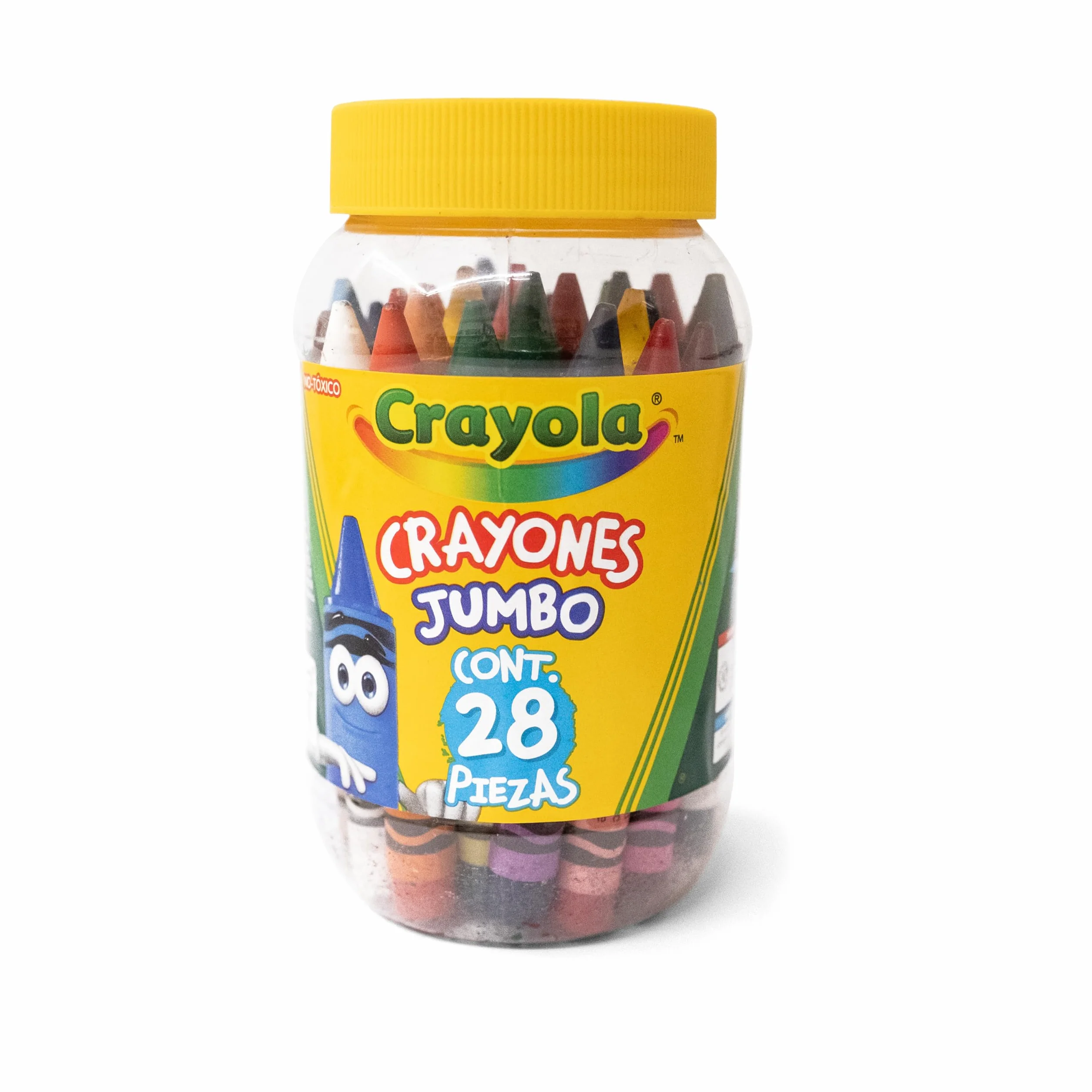 Crayola 28 kredek świecowych duży format w zamykanym słoiku różne kolory