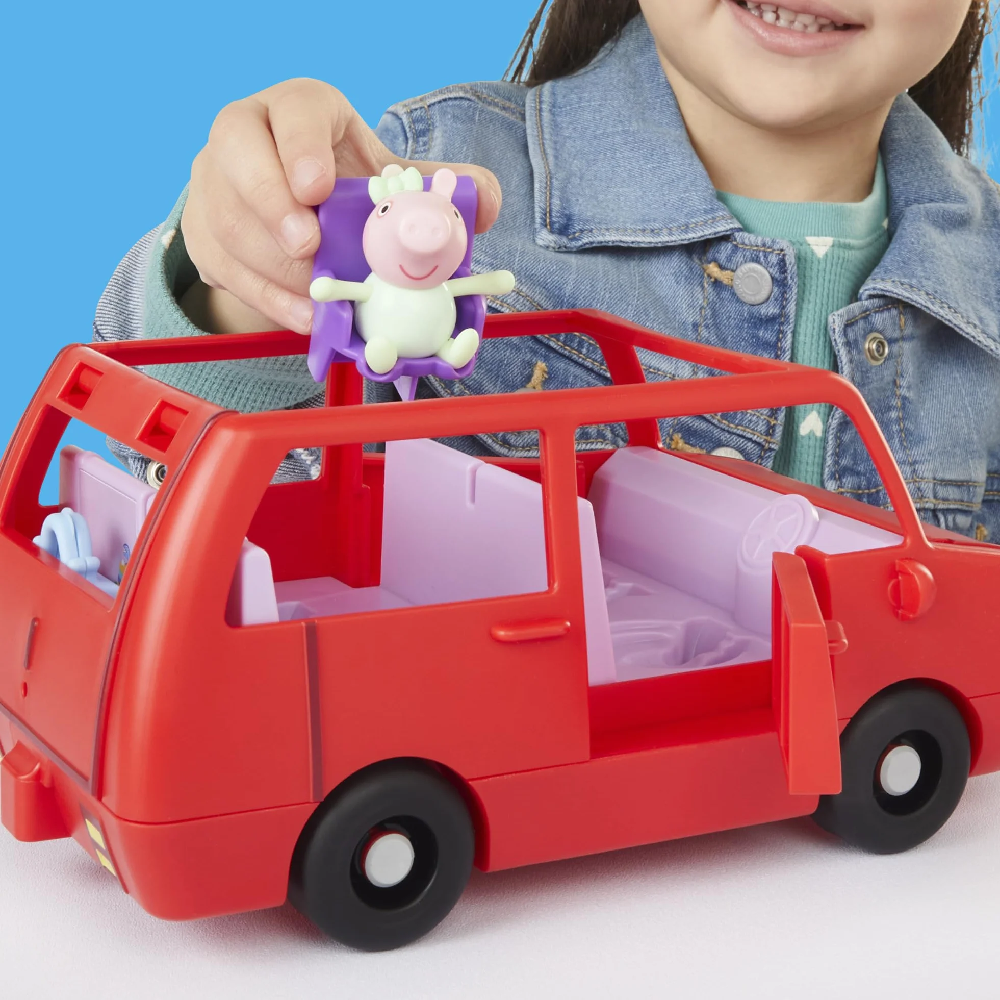 Peppa Pig Zestaw do Zabawy Świnka Peppa Duże Auto Rodziny Peppy