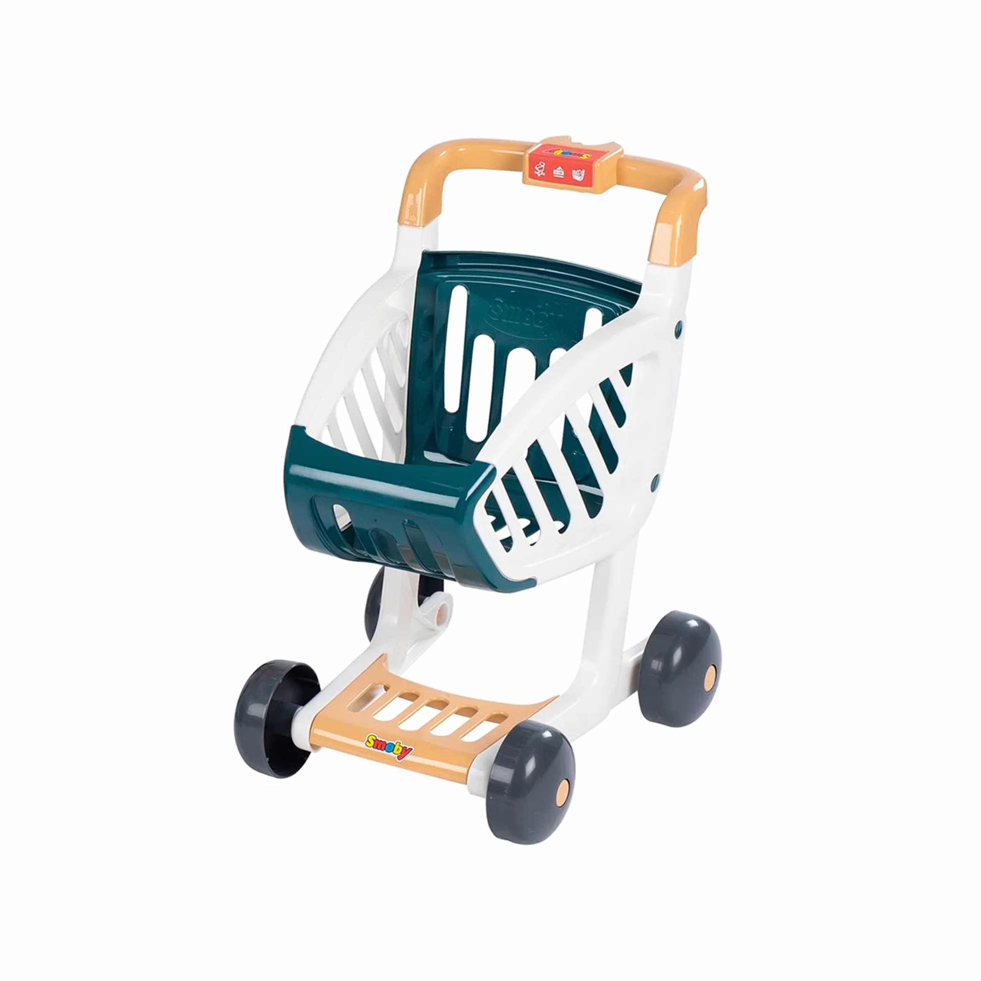 Smoby - Maxi Market - Supermarket dla dzieci - Wózek, półki, pudełka, warzywa, owoce - Strefa chłodnicza - Liczne akcesoria - Od 3 lat - Wyprodukowano we Francji