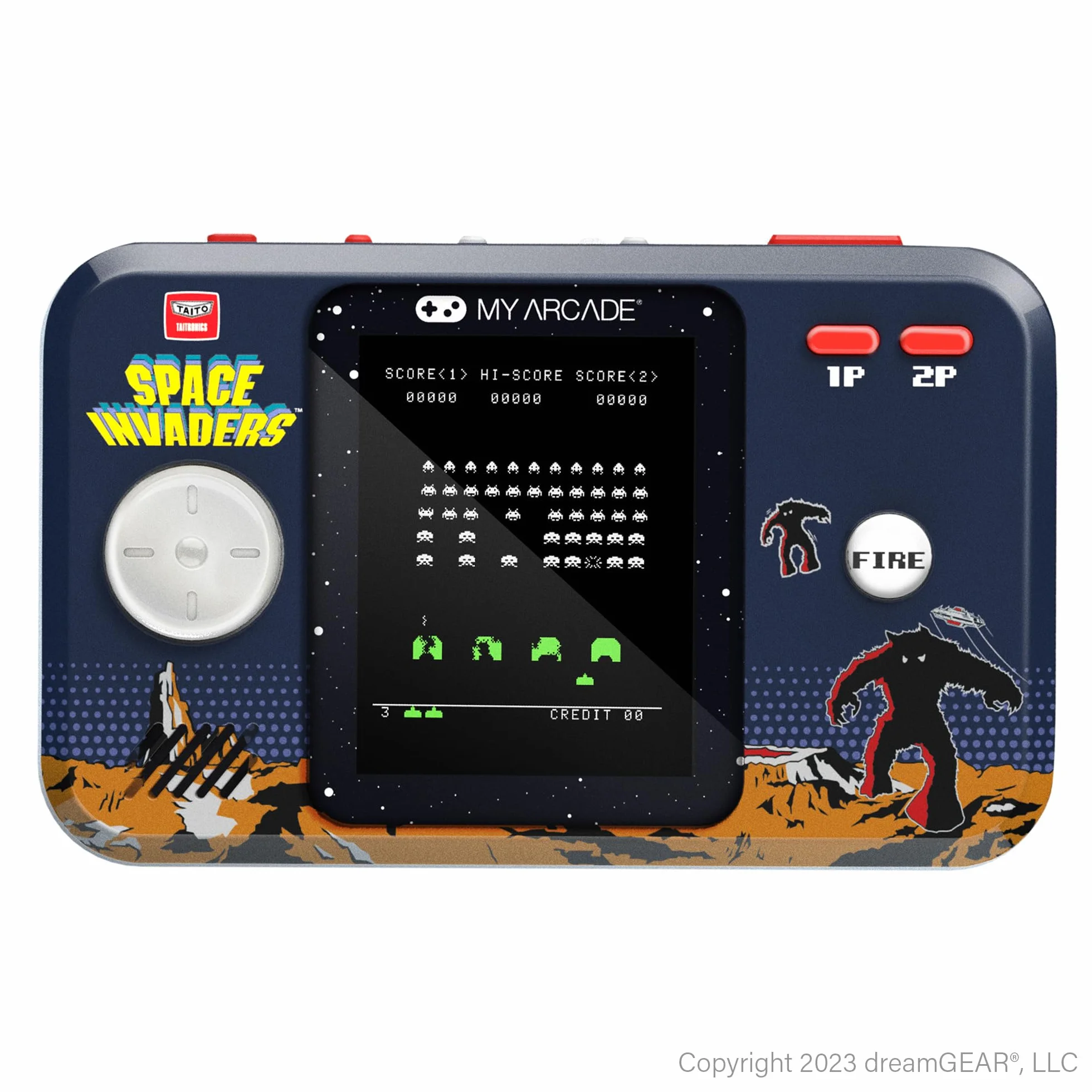 My Arcade DGUNL-7150 Space Invaders Pocket Player Pro przenośny system gier z futerałem do przenoszenia