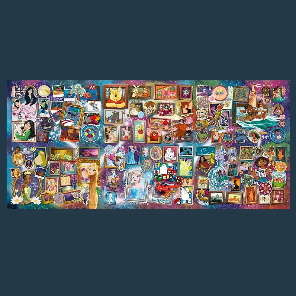 Trefl Prime - Puzzle UFT: The Greatest Disney Collection vol.2-9000 Elementów, Bohaterowie Disneya, Duża Układanka, Najgrubsza Tektura, dla Dorosłych i Dzieci od 15 lat