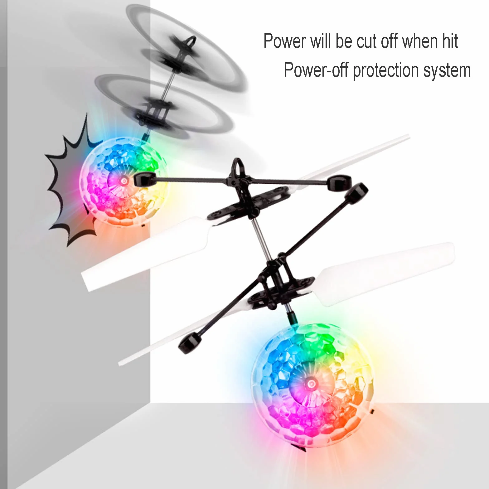 2 szt latające piłki, RC helikoptery z jasnymi diodami LED, latająca zabawka mini Dron zabawka dla dzieci 3 4 5 6 7 8 9 10 11 12 lat Boże Narodzenie prezenty na urodziny