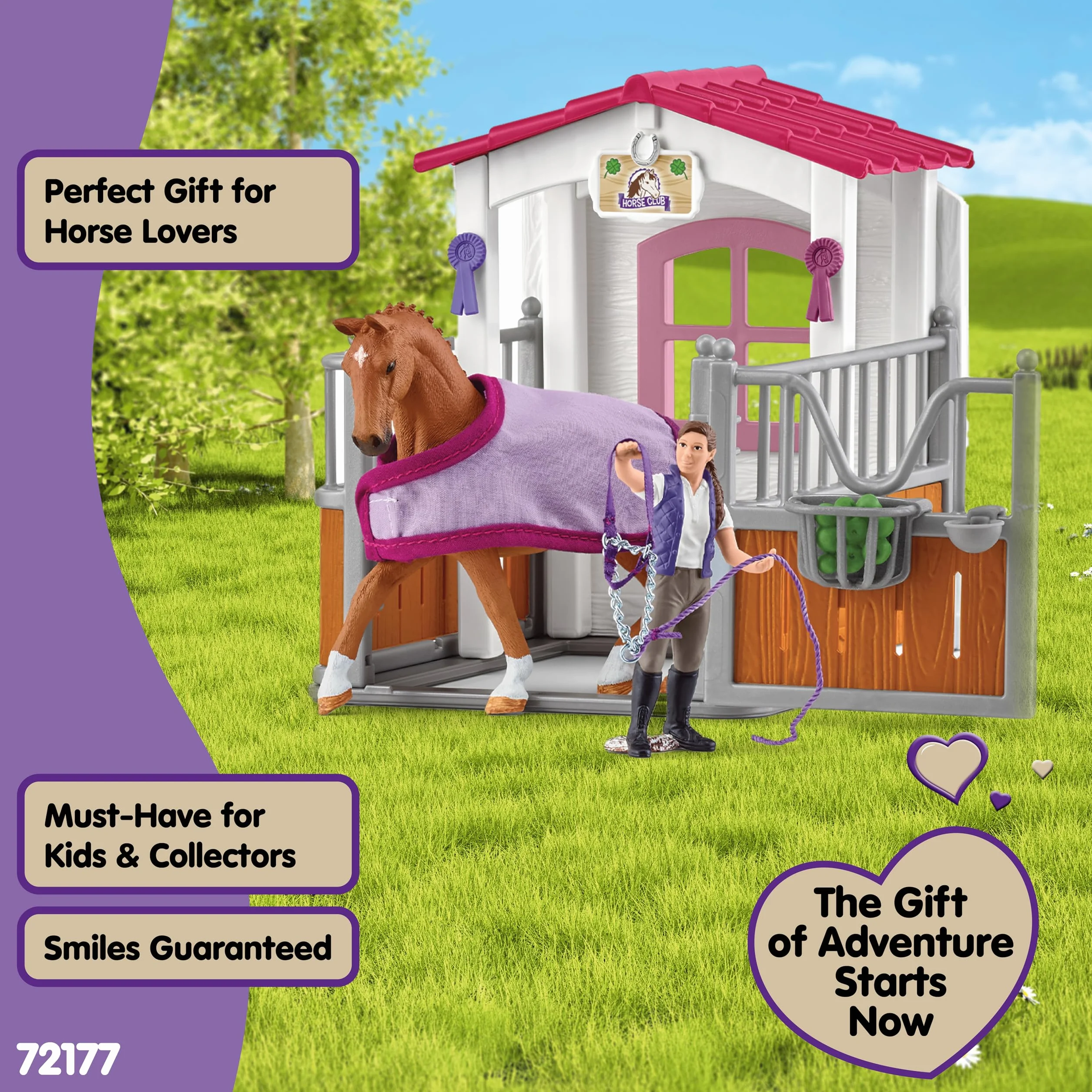Schleich Horse Club Paardenbox met Wasplaats 72177 Exclusief