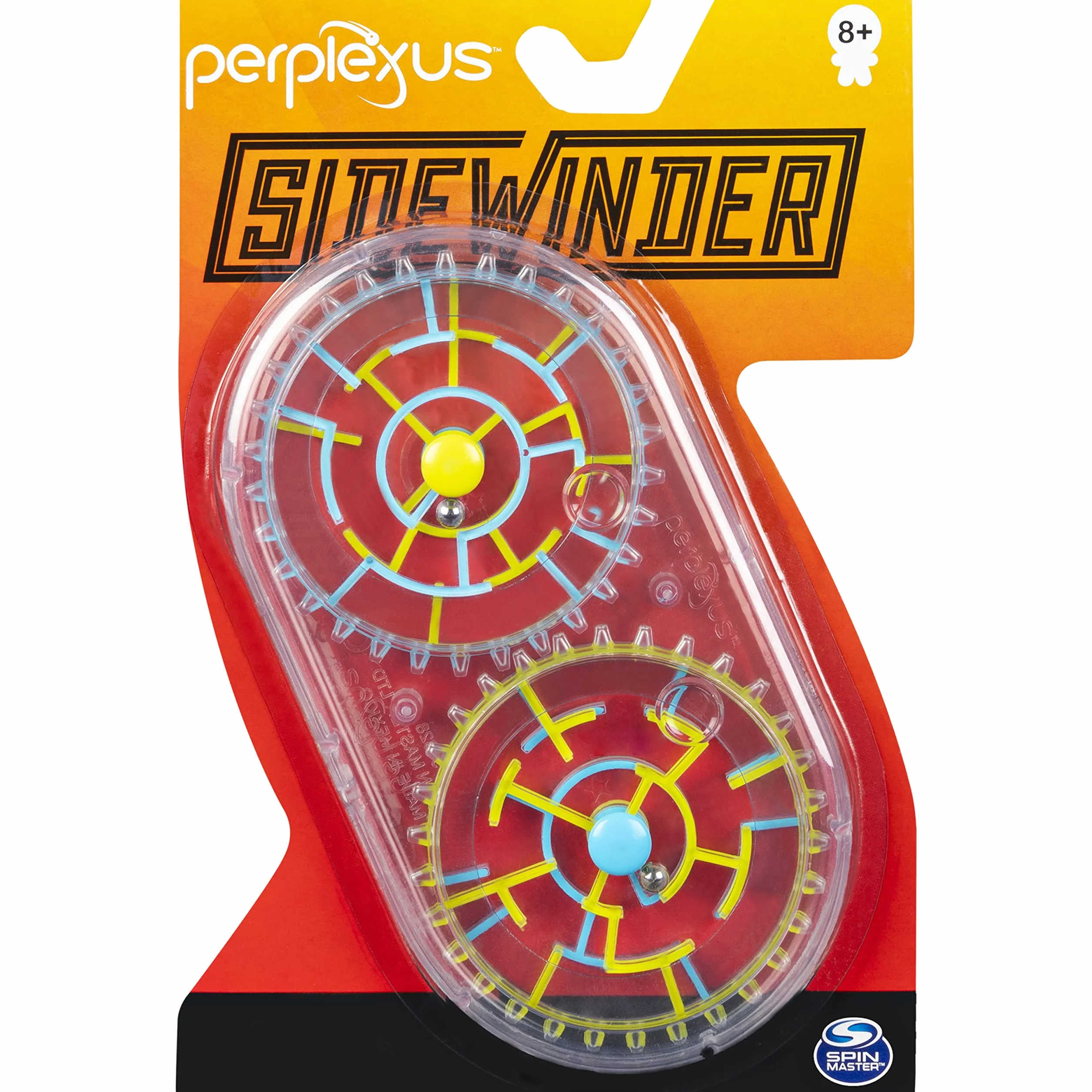 Perplexus Sidewinder, przenośna gra labiryntowa 3D z 2 labiryntami, dla dzieci od 8 lat