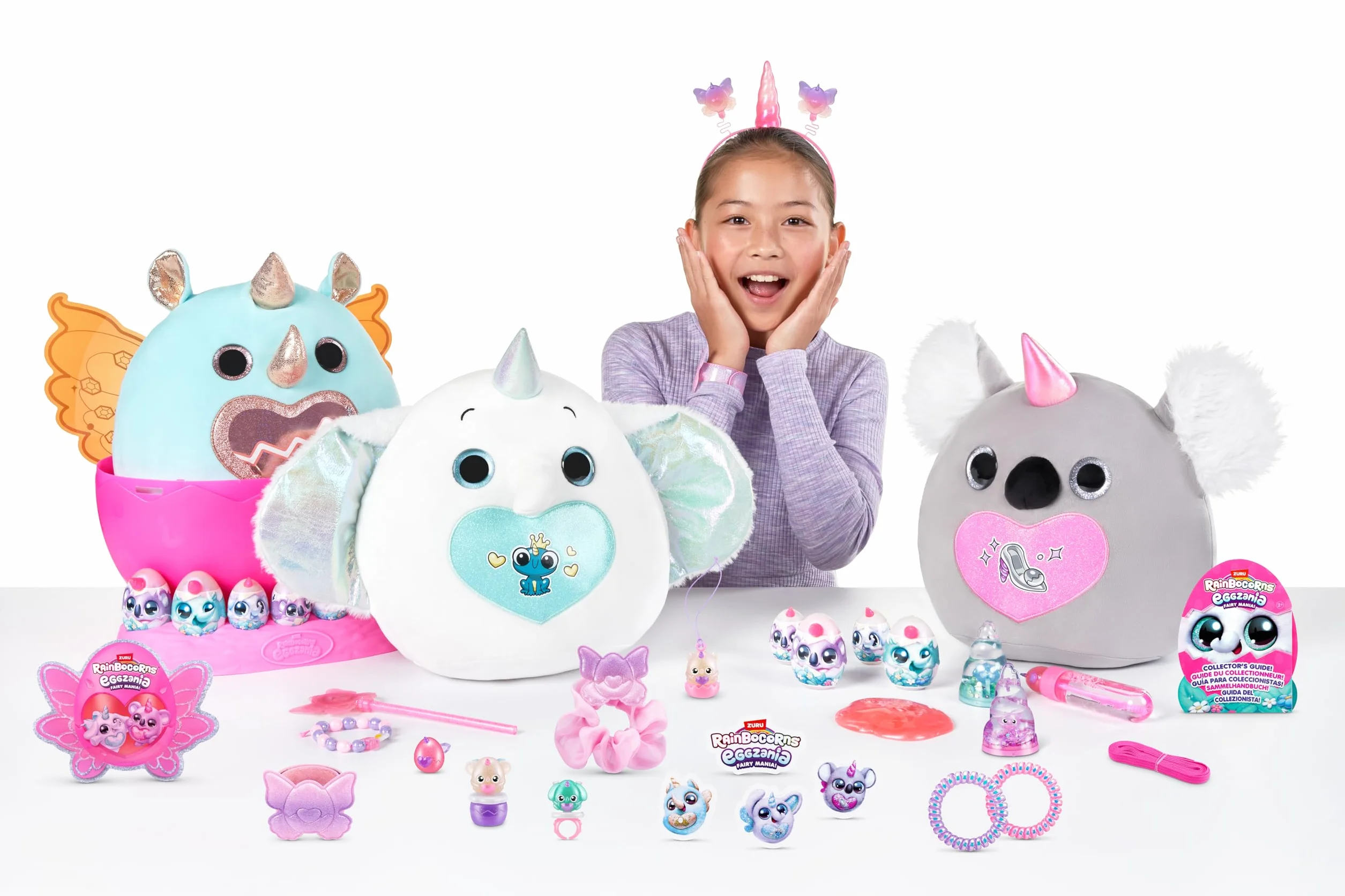 Rainbocorns Eggzania Fairy Mania Flippity‑Boo firmy ZURU – pluszowa zabawka kolekcjonerska z niespodziankami