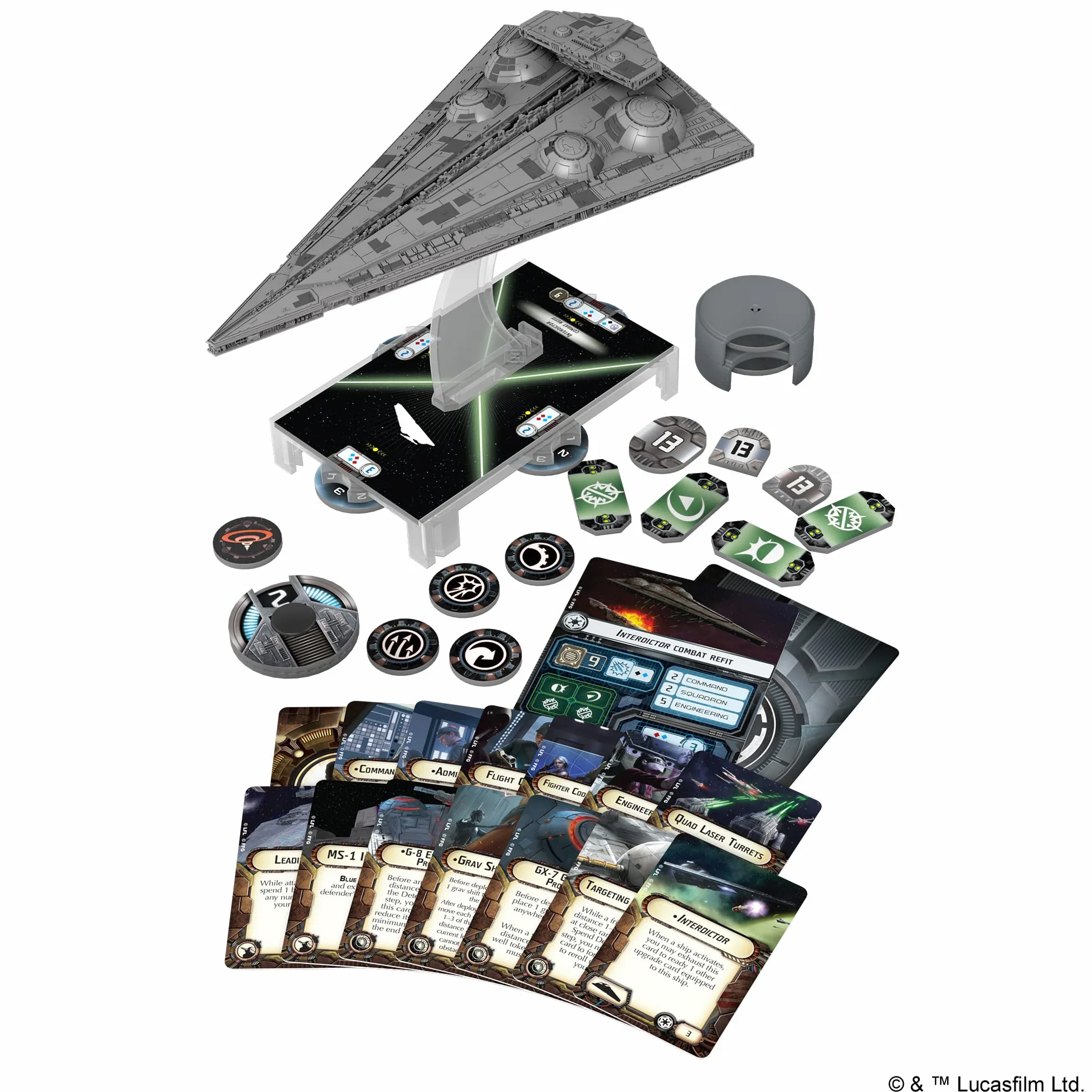 Star Wars Armada Interdictor Class Star Board Game