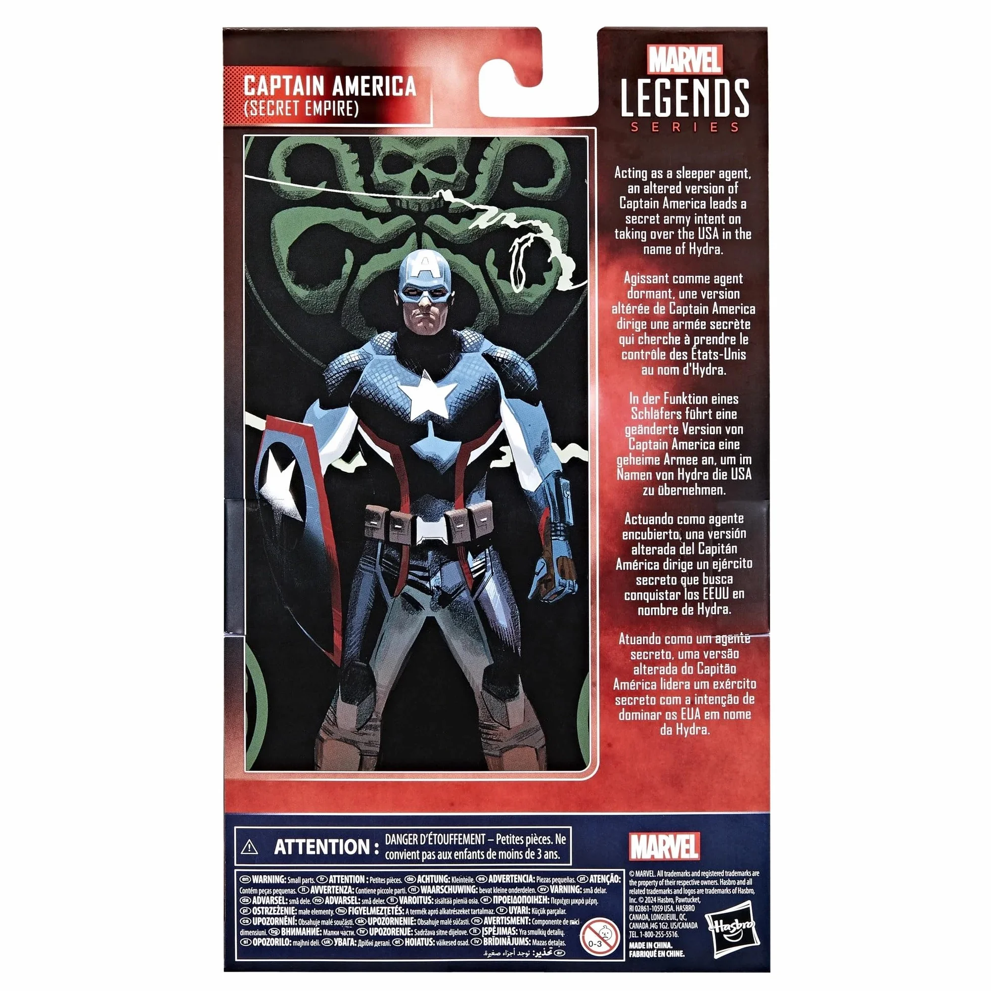Marvel Seria Legends Captain America Secret Empire ekskluzywna kolekcjonerska figurka z tarczą