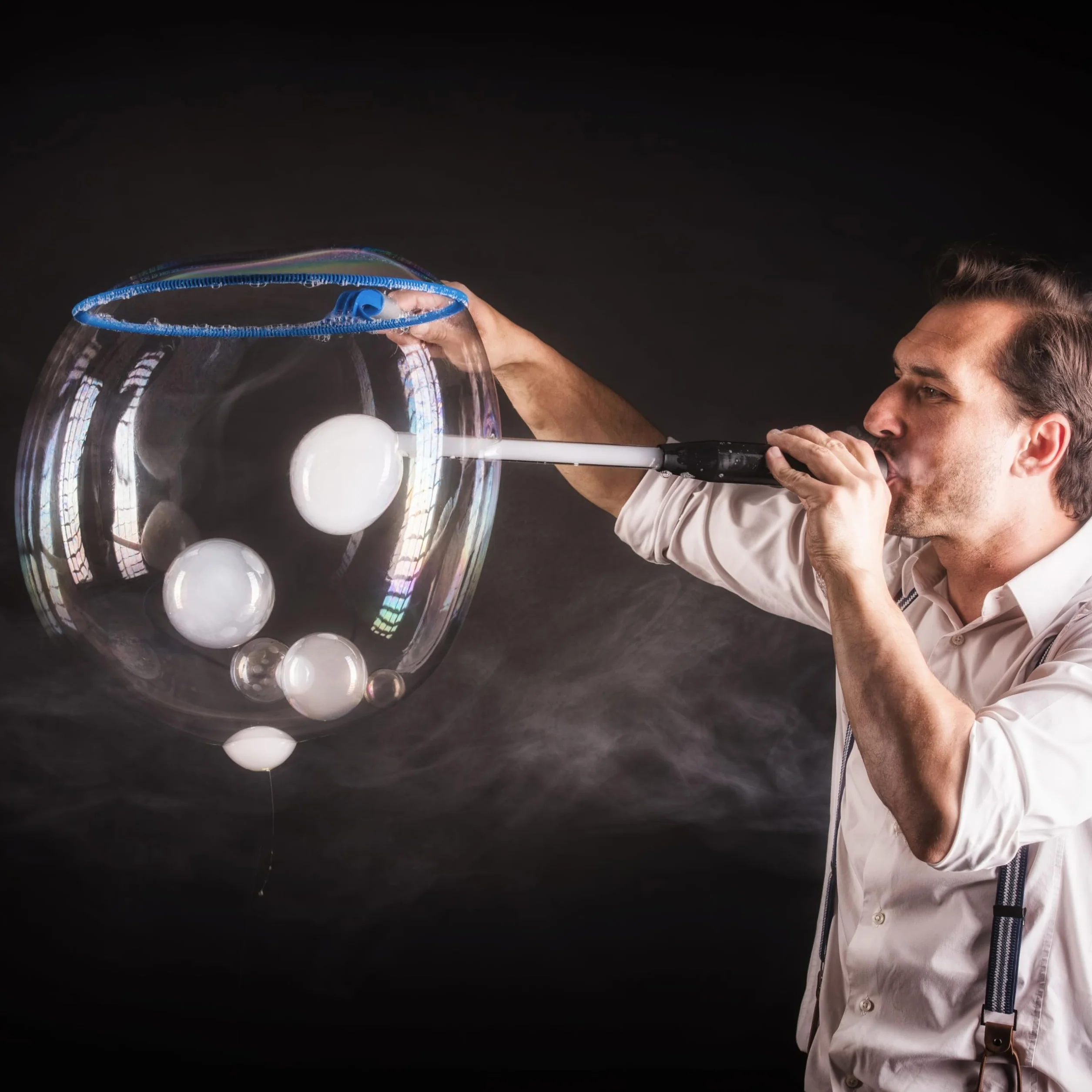 Bubble Brothers Płyn do baniek mydlanych, także do ogromnych, niepękające bańki mydlane, wysokiej jakości, do uzupełniania, na urodziny dziecka i do zabawy na świeżym powietrzu, XXL, kanister 5 l