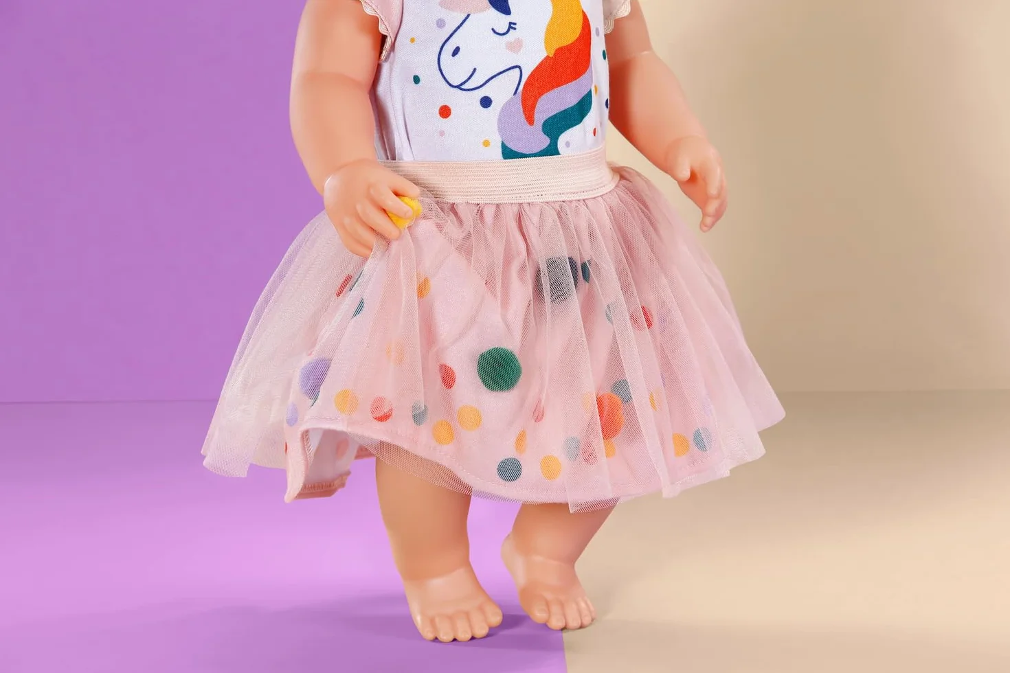BABY born 871720 Sukienka z jednorożcem z tutu 43 cm