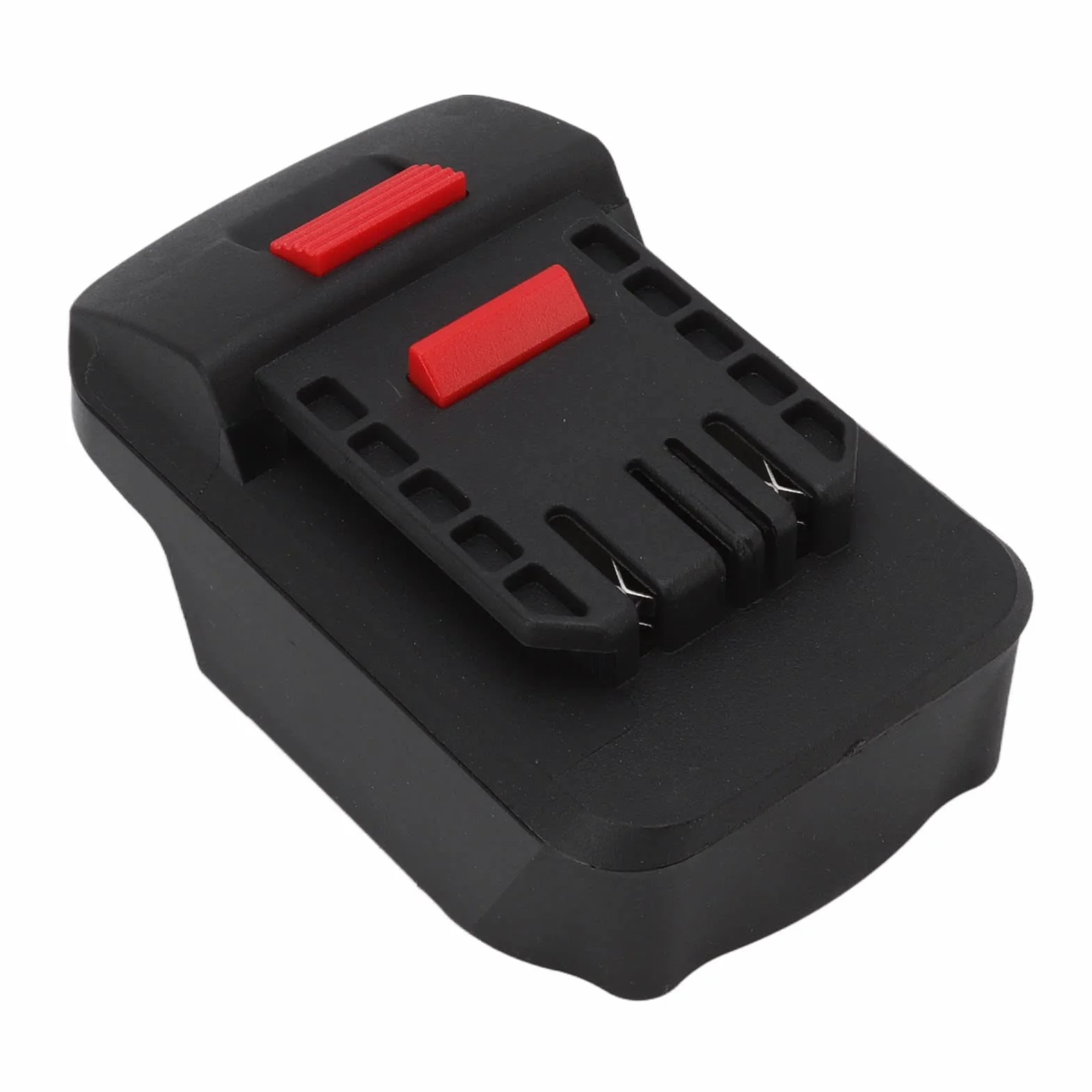 Adapter Akumulatora 18V na 20V do Elektronarzędzi z Zabezpieczeniem przed Zwarciem, Konwerter ABS Czarny Kompatybilny z Różnymi Markami