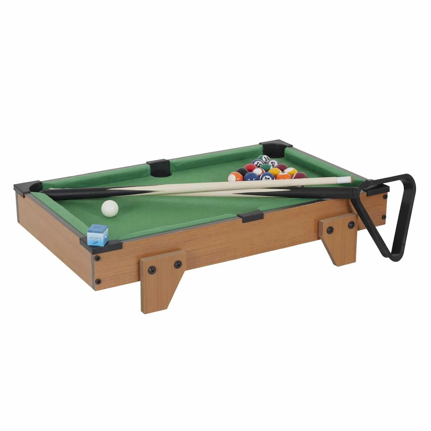 MISTER GADGET MG3487 Stół do gry 3 w 1 Bilard Tenis stołowy Cymbergaj Brązowy Zielony