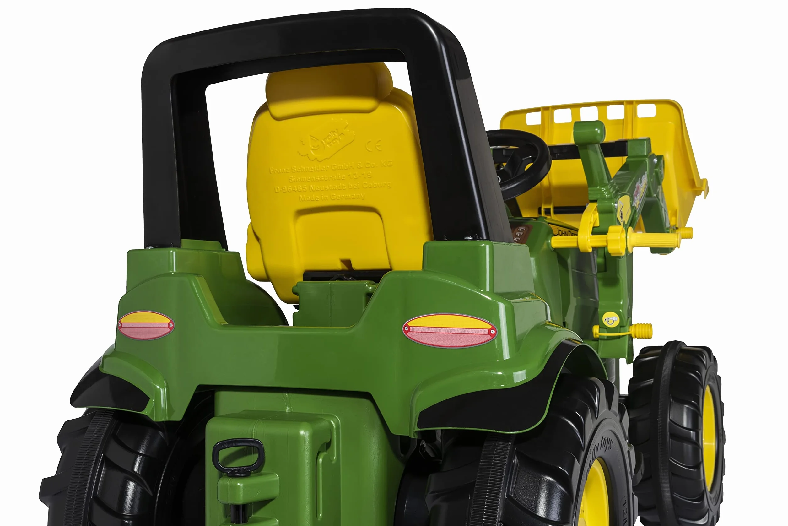 Rolly Toys Traktor na pedały RollyFarmtrac Premium John Deere 7R 730032 (w zestawie ładowarka rollyTrac, od 3 lat, siedzisko z regulacją długości i wysokości, opony szeptane), zielony