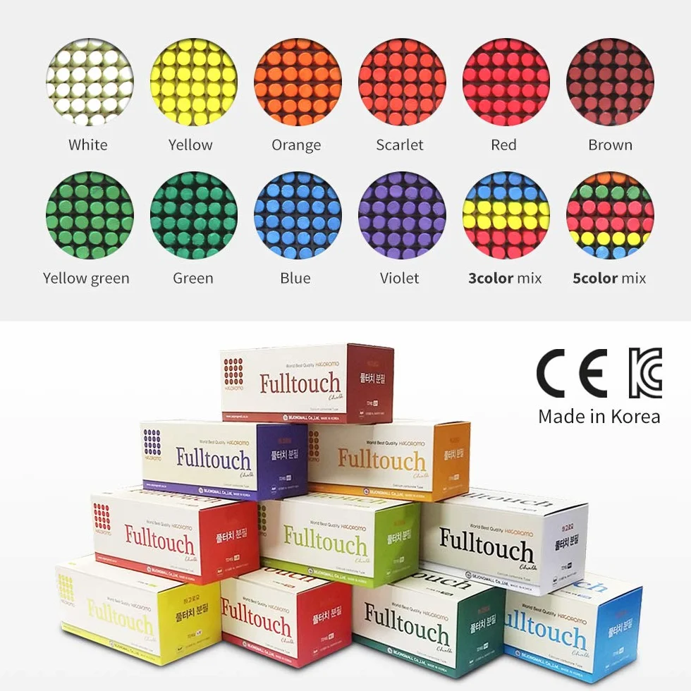 Kreda Hagoromo Fulltouch 5 kolorów, 1 opakowanie (72 szt.), wielokolorowa