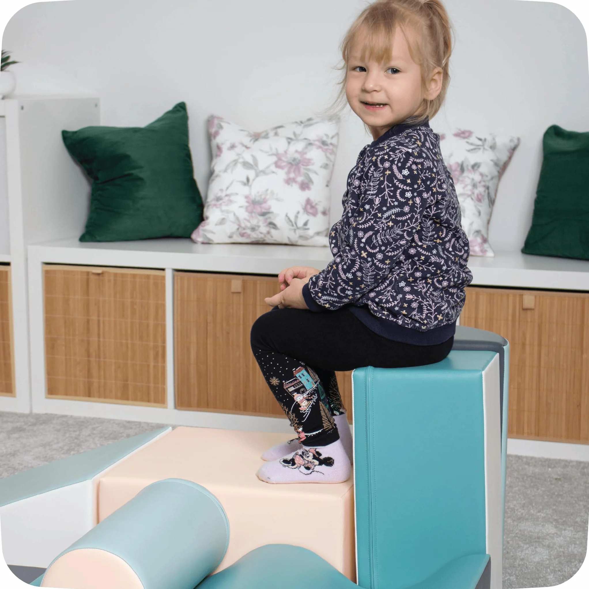 IGLU Soft Play 7 szt miękkie klocki, gigantyczne klocki piankowe, antypoślizgowe