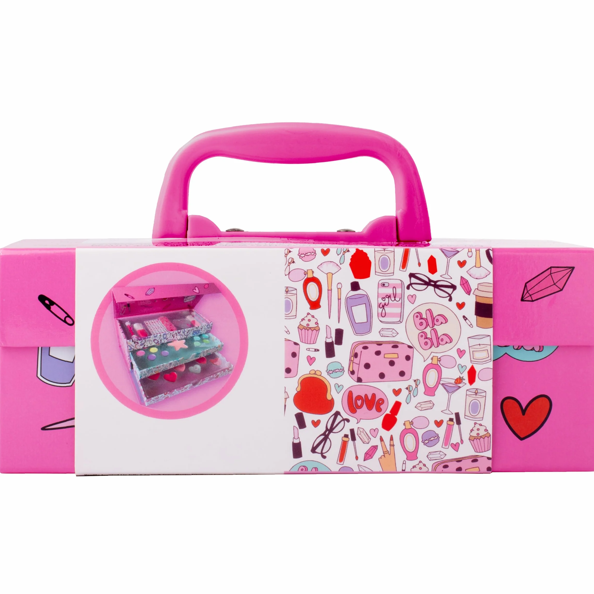 Create It! - 84530 - Beauty Case - kuferek na kosmetyki dla dziewczynek, Rosa, różowy dla dziewczynki