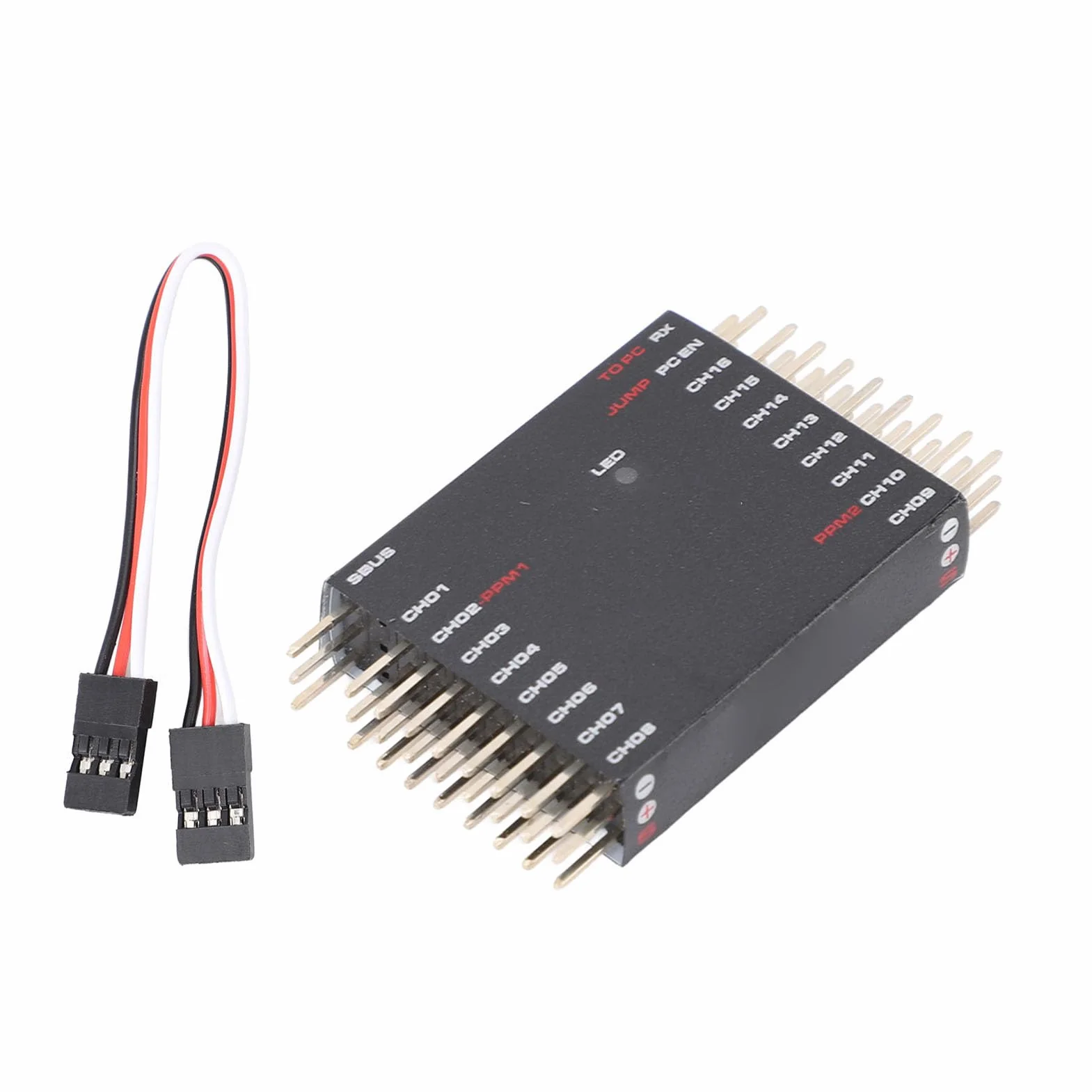 Dekoder SBUS na PWM/PPM, DIY SBUS na 16-kanałowy Konwerter PWM Dwukierunkowy Konwerter PWM Odbiornik Transwerter Sygnału dla Futaba dla Frsky dla Orange