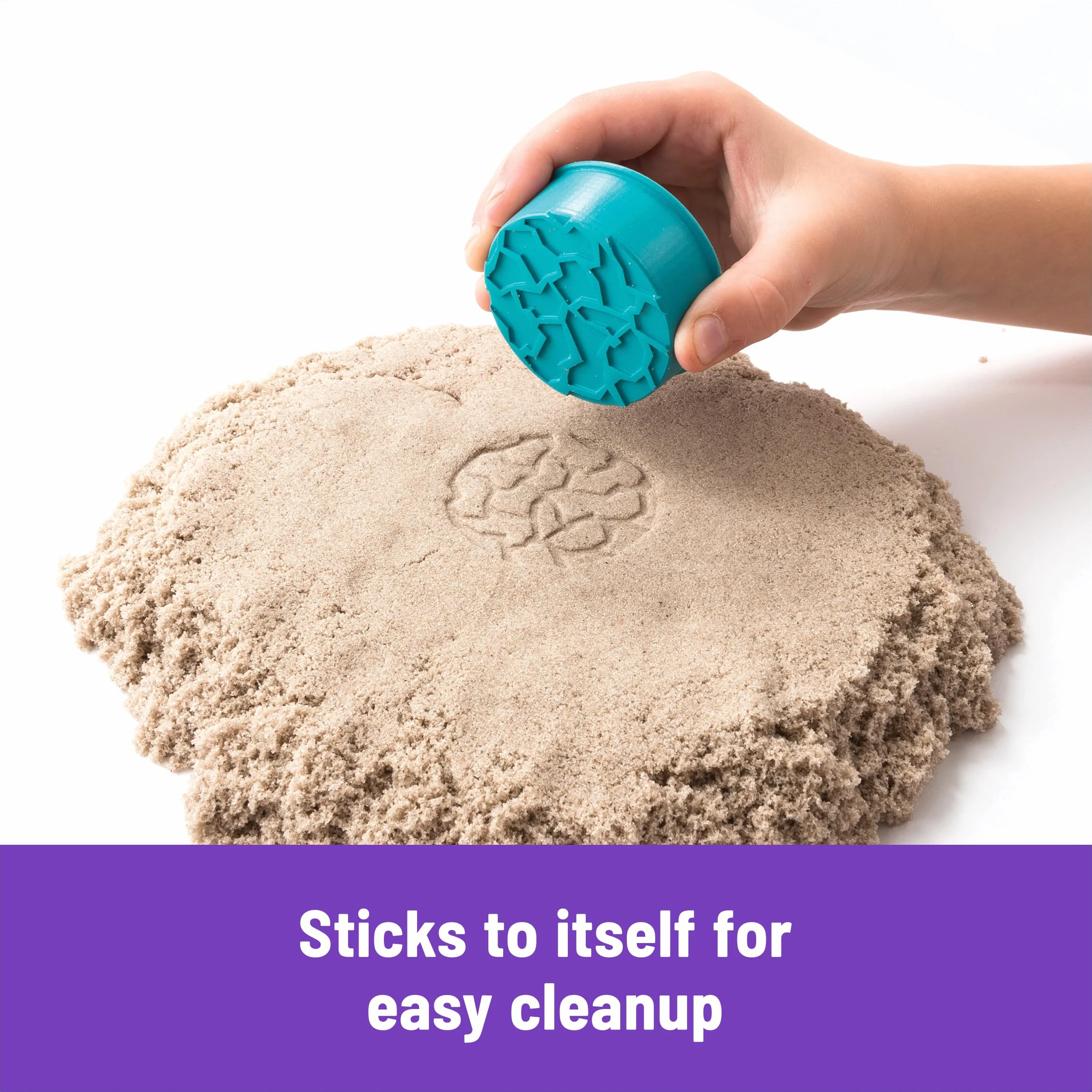 Kinetic Sand, Składana piaskownica z 2 funtami i narzędziami, wielokolorowa