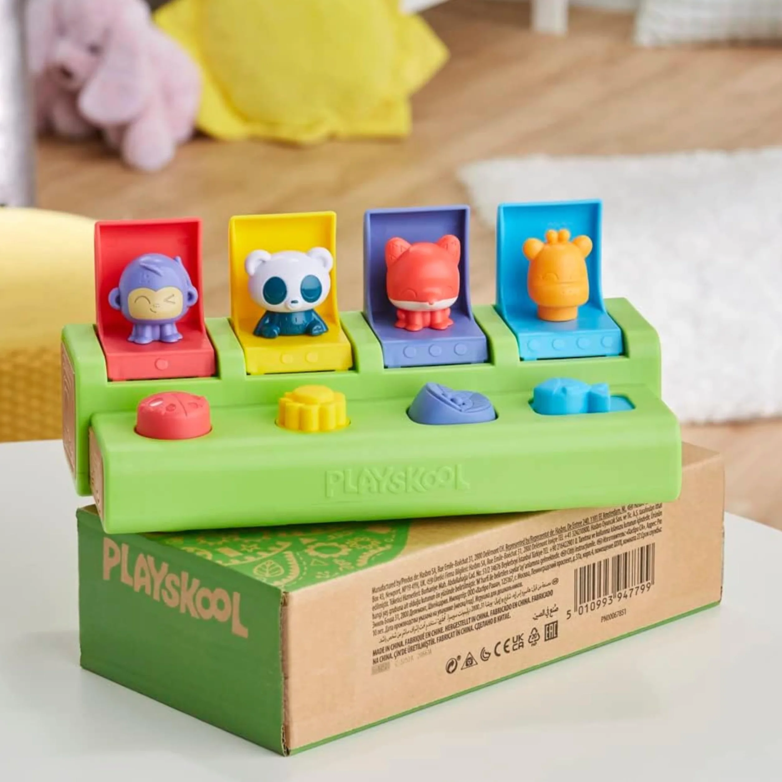 Zabawka z wyskakującymi elementami Wyskakujący przyjaciele Playskool dla niemowląt i małych dzieci w wieku od 9 miesięcy (tylko na Amazon)