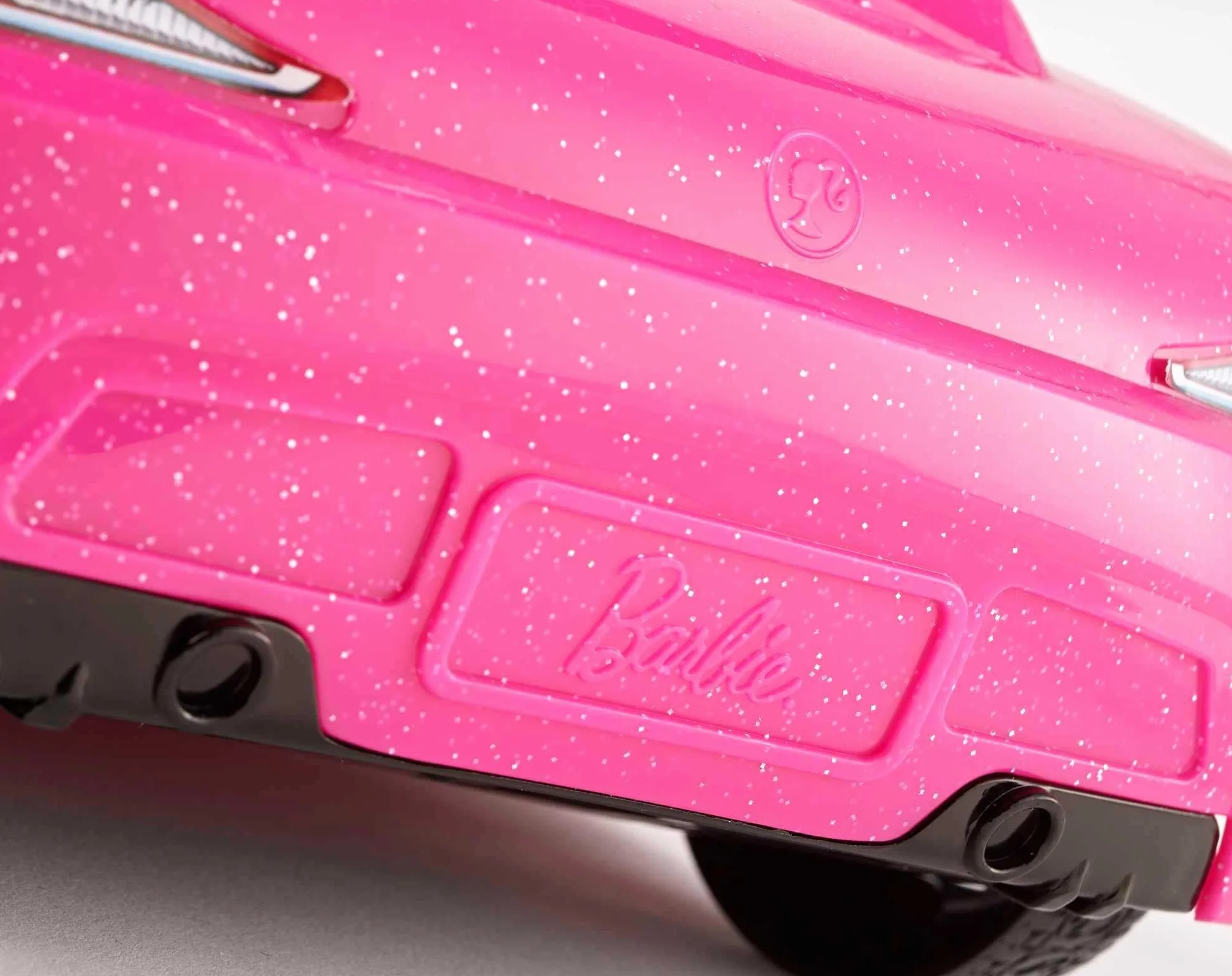 Barbie Playset with Sparkly Pink 2-Seater Toy Convertible Car Featuring Glam Details & Fashion Doll in Sundress & Sunglasses (Amazon Exclusive), DJR55