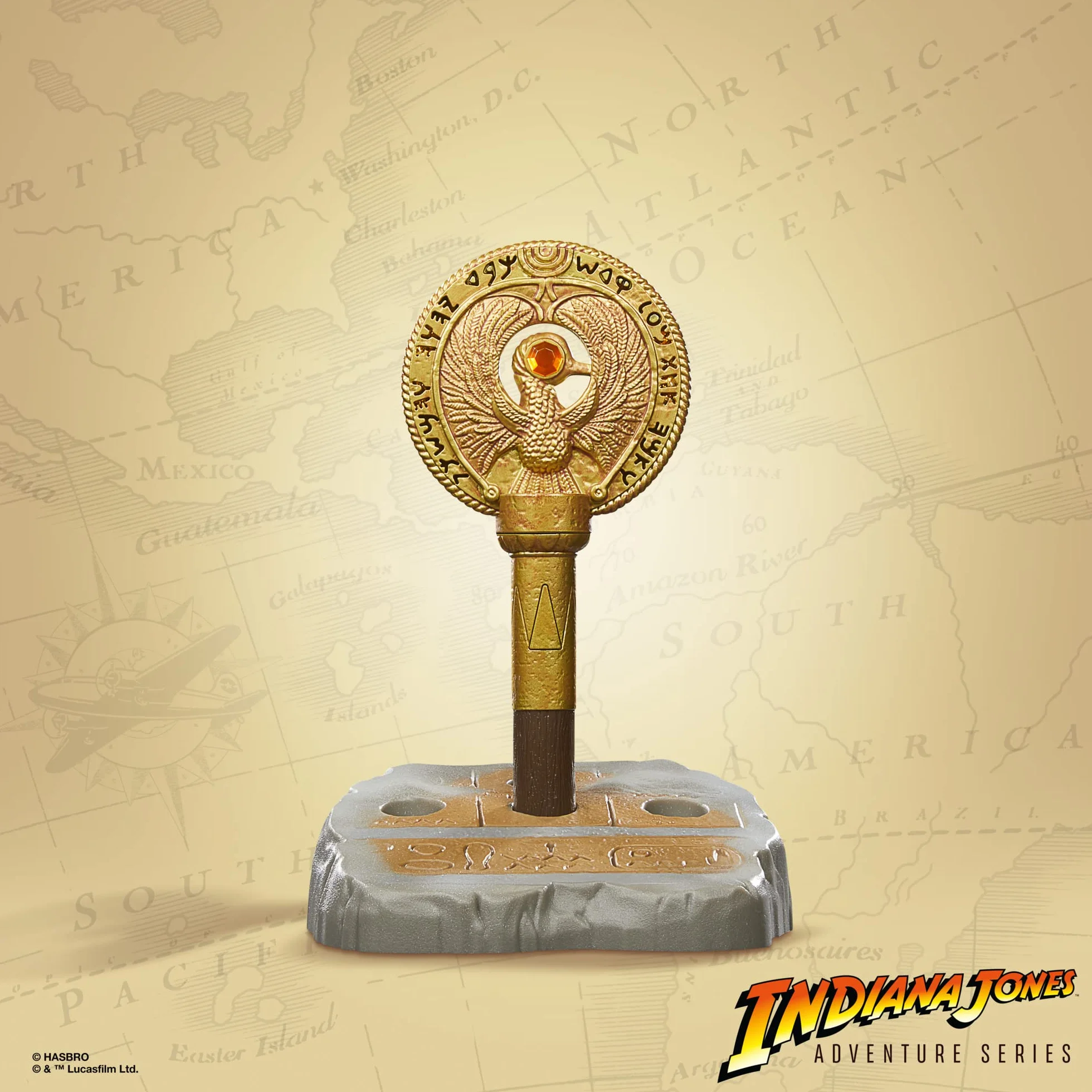Hasbro Indiana Jones Adventure Series Staff Ra Nakrycie Głowy Kostium Wielokolorowy