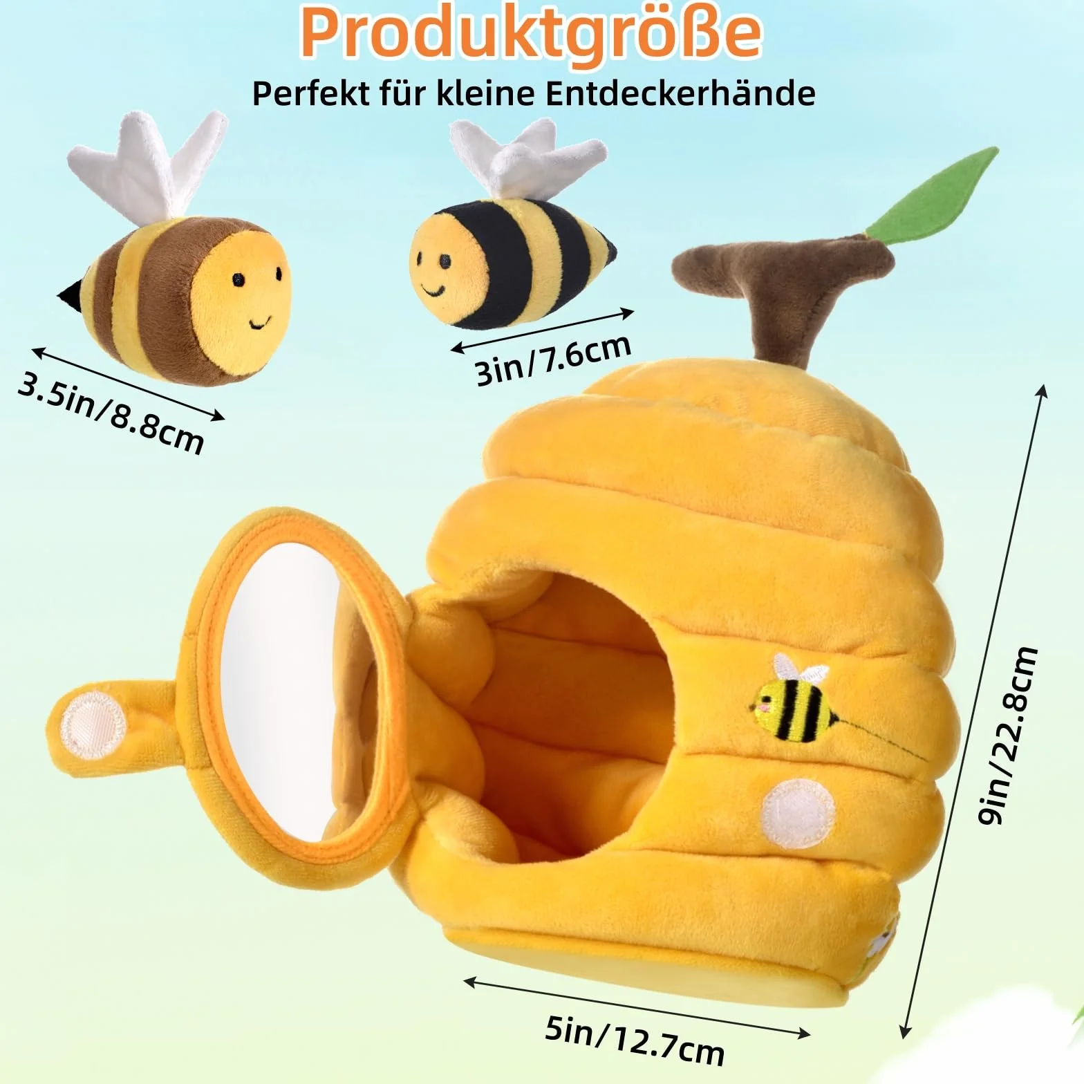 VORENUS Zabawka sensoryczna Montessori 6-w-1 Baby Ul dla niemowląt 6-12 miesięcy