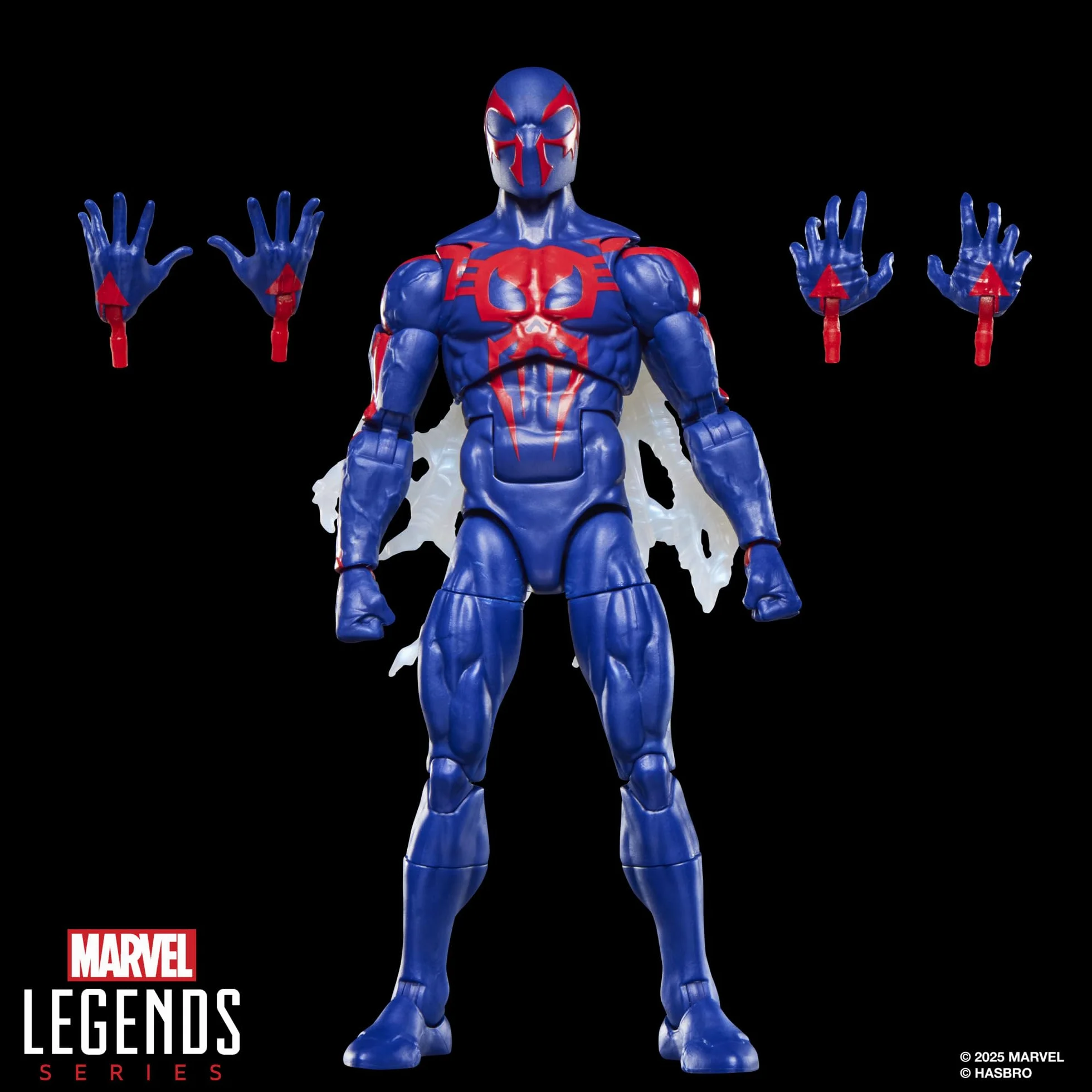 Spider-Man 2099 z serii Marvel Legends, 15-centymetrowa figurka kolekcjonerska z komiksów z kartą retro