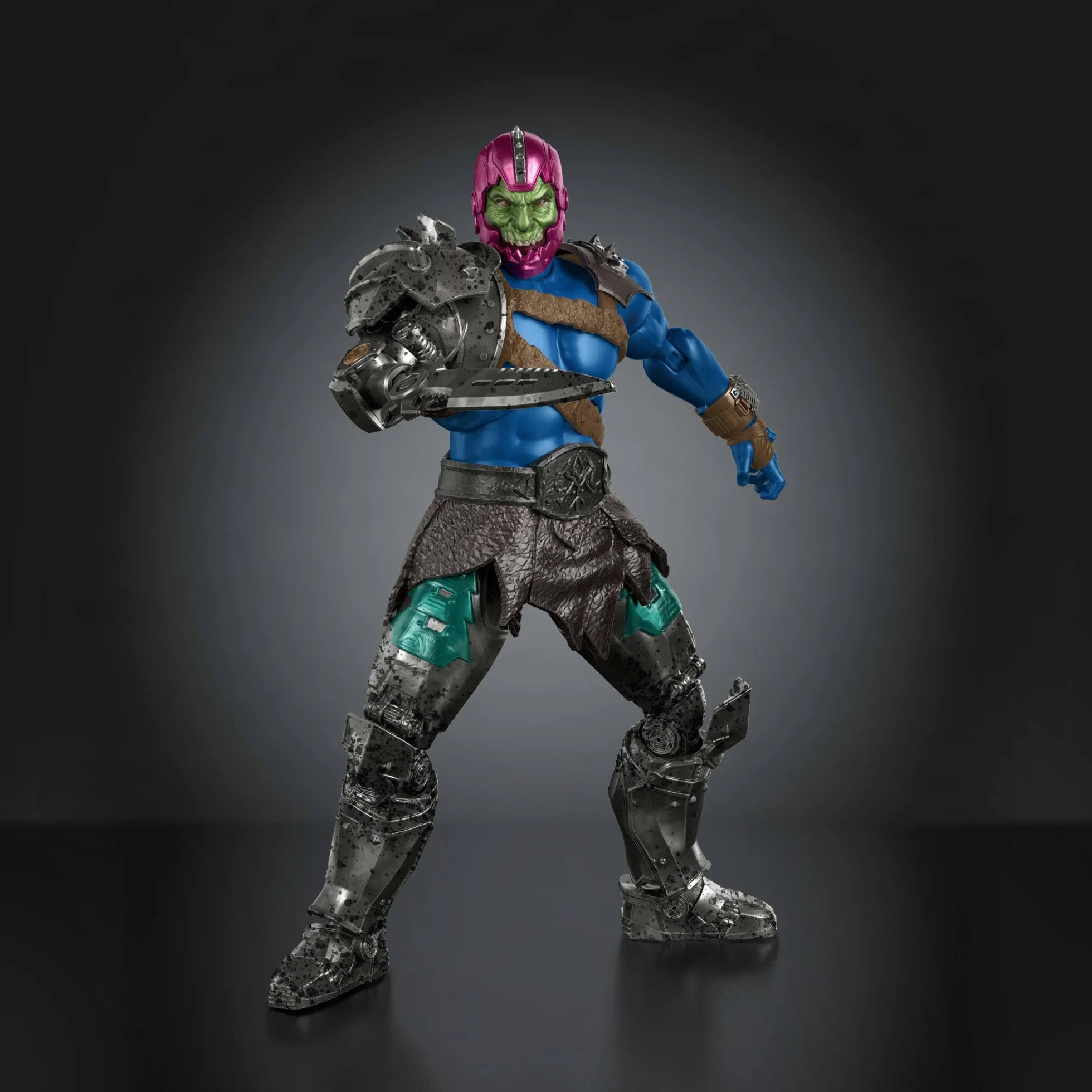 Masters of the Universe Chronicles Władcy Wszechświata Film 2026 Trap Jaw Żelaznoszczęki Figurka w skali 1:12, filmowy złoczyńca, hak na rękę, 30 punktów ruchu, zabawka dla dzieci 6+, JKJ27