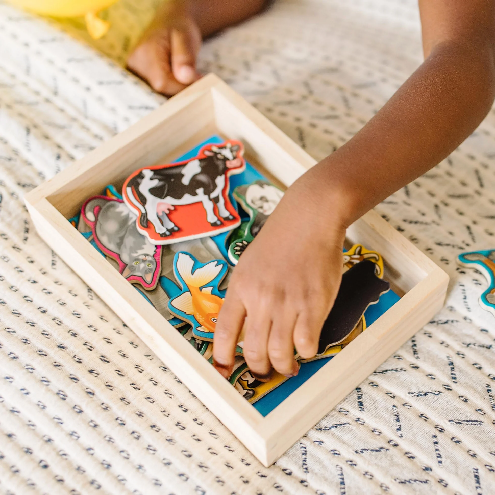 Melissa & Doug Drewniane Magnesy ze Zwierzętami Zabawka Rozwojowa 2+