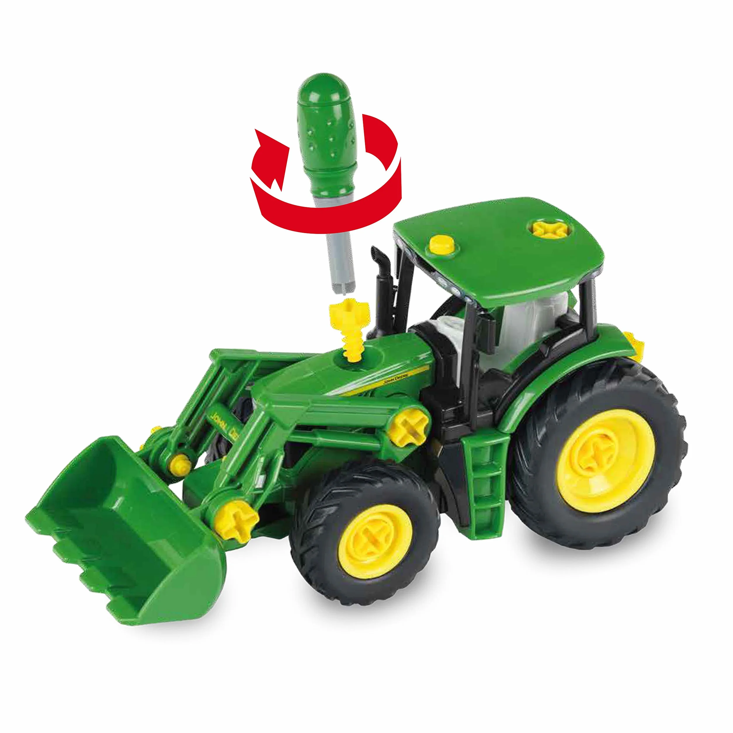 Theo Klein Traktor John Deere 3903 z ładowaczem przednim i przeciwwagą