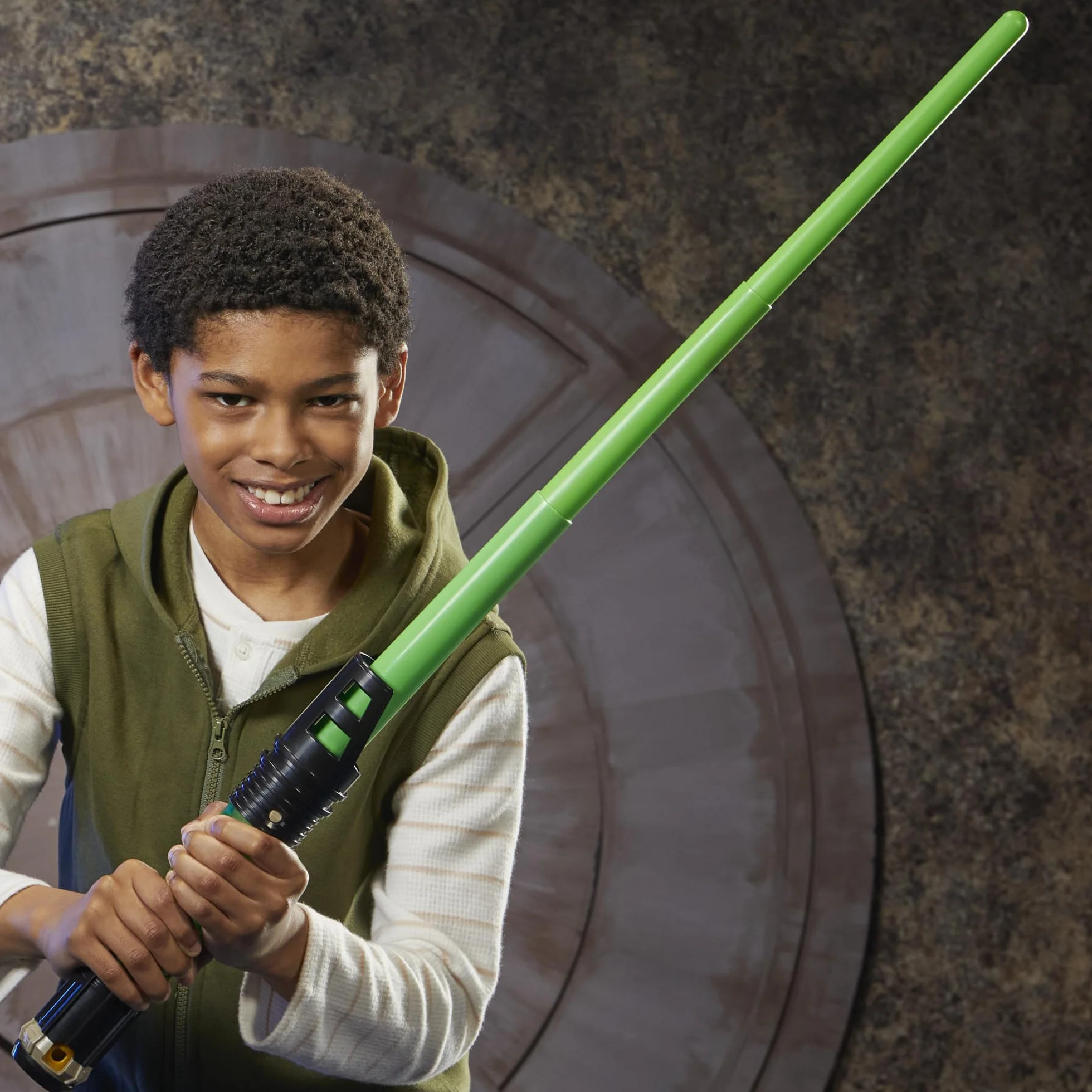 Star Wars Lightsaber Forge Kyber Core, Luke Skywalker, zielony konfigurowalny miecz świetlny