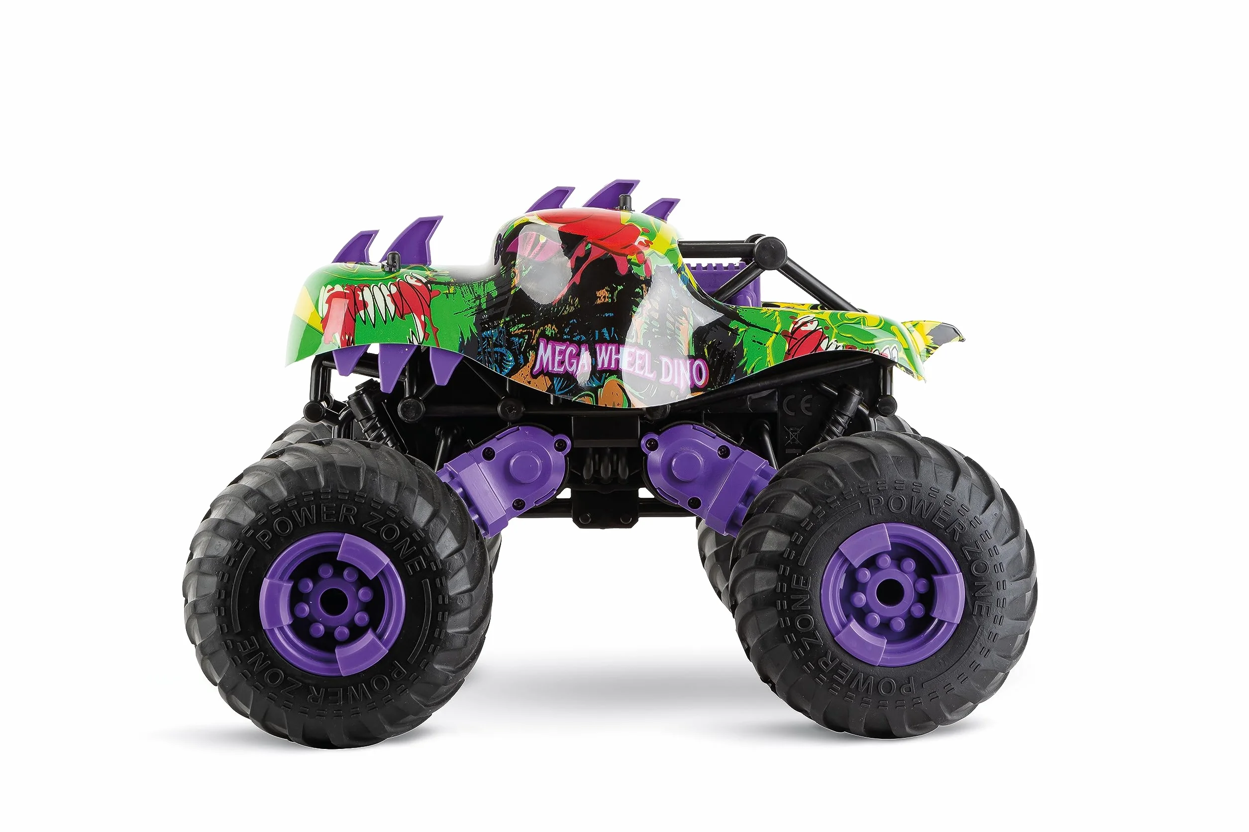 Carrera 370160146 Carrera RC Mega Wheel Dino Imponujące 360 akrobacji i spektakularne pokazy świetlne napęd na wszystkie koła i wysokiej jakości technika niesamowite wrażenia terenowe