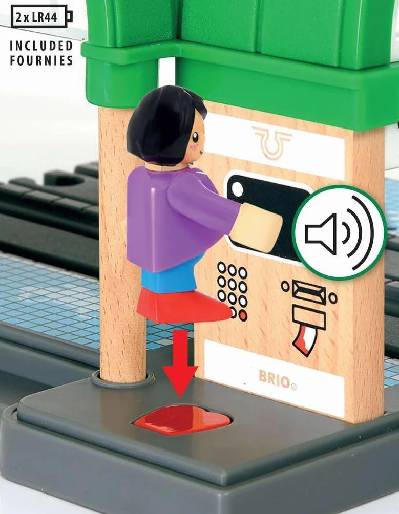 BRIO World - Großer Hauptbahnhof mit Ticketautomat